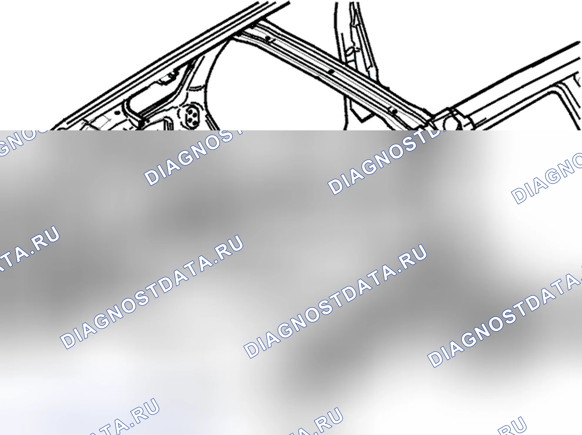 Рис. 110: Лонжерон, задняя часть, замена. Volvo V70 II рестайлинг