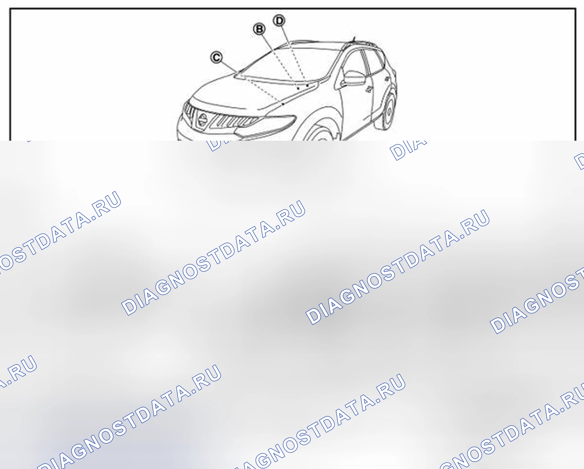 Рис. 106: Расположение компонентов. Nissan Murano Z51 рестайлинг 2