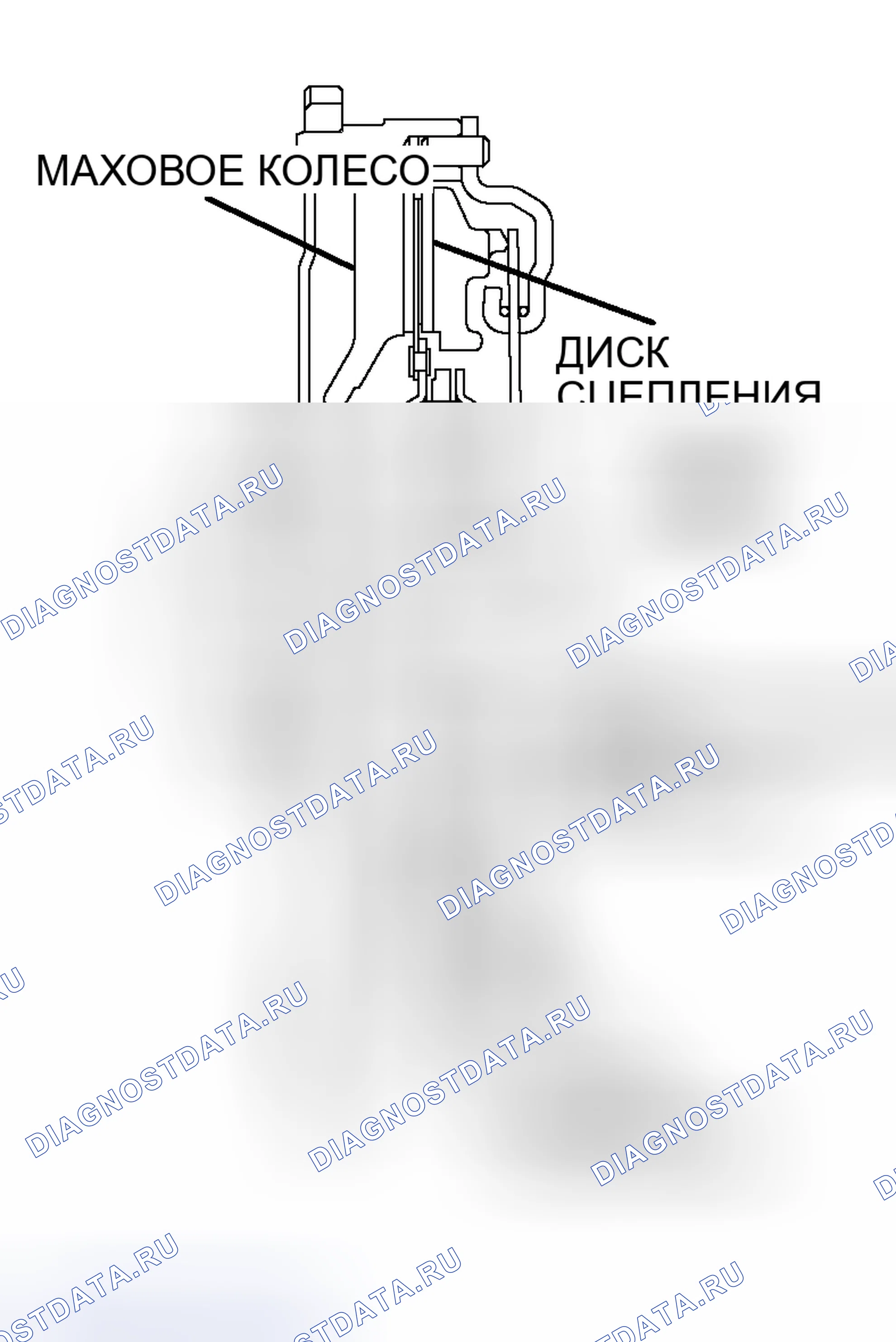 Рис. 48: >> D <<УСТАНОВКА ДИСКА СЦЕПЛЕНИЯ И КРЫШКИ СЦЕПЛЕНИЯ. Mitsubishi Lancer Evolution IX
