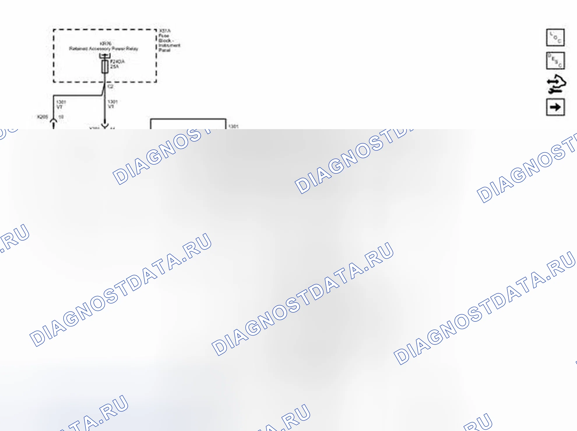 Рис. 1: Схемы подключения передних окон питания (A32). Chevrolet Spark M300