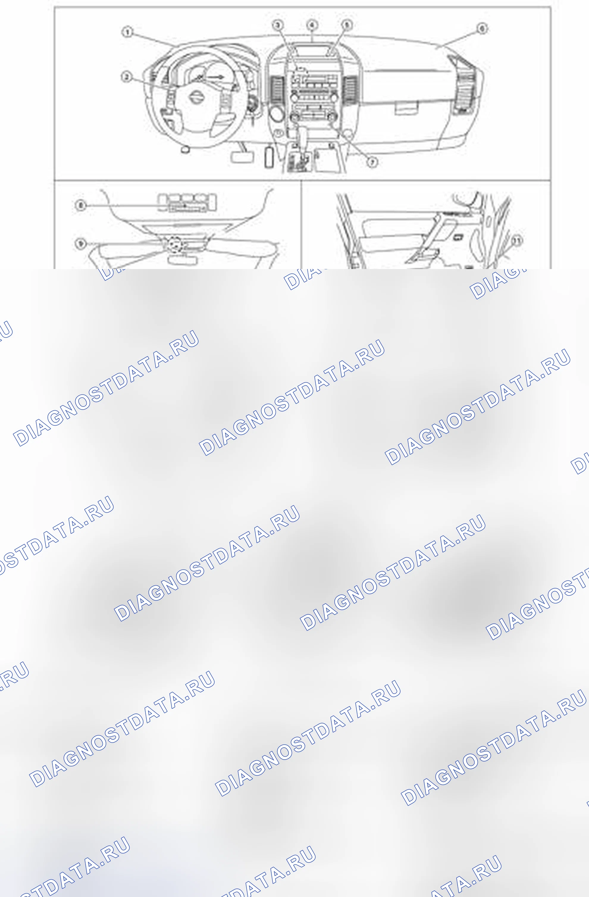 Рис. 140: Расположение компонентов. Honda Today I
