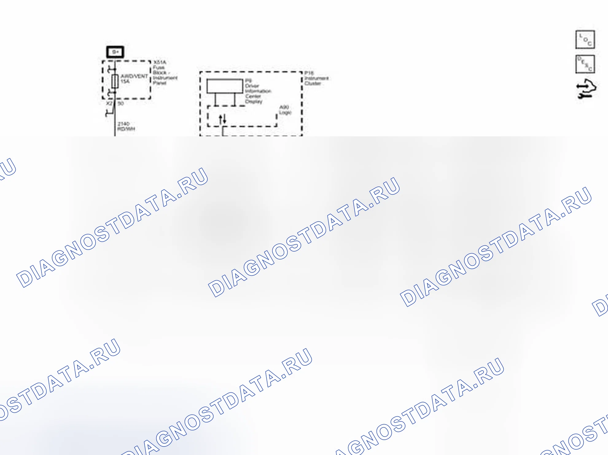 Рис. 12: Схема проводки с полным приводом (F46). Chevrolet Captiva I рестайлинг 2