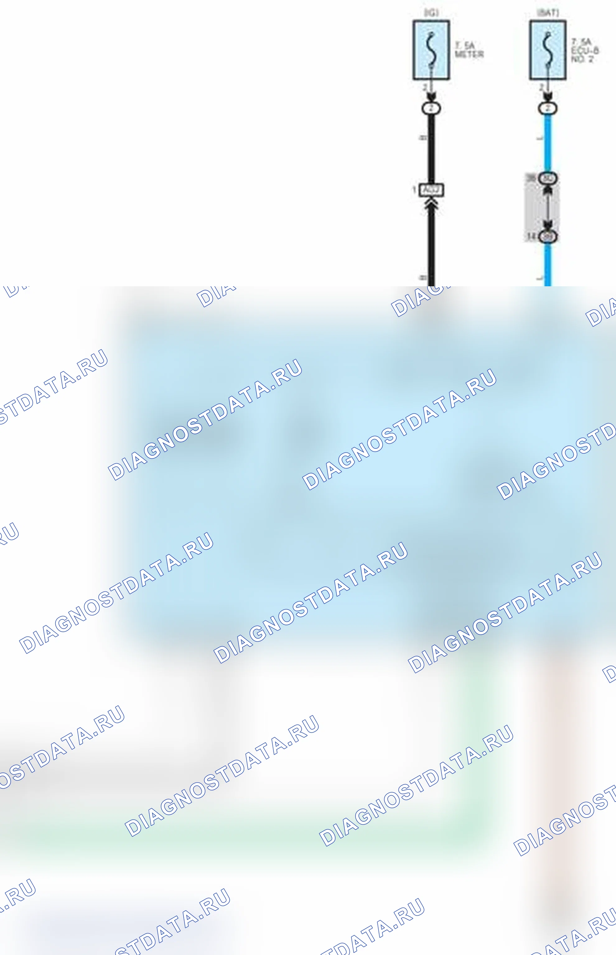 Рис. 172: Схема подключения SRS (6 из 6). Toyota Prius C I
