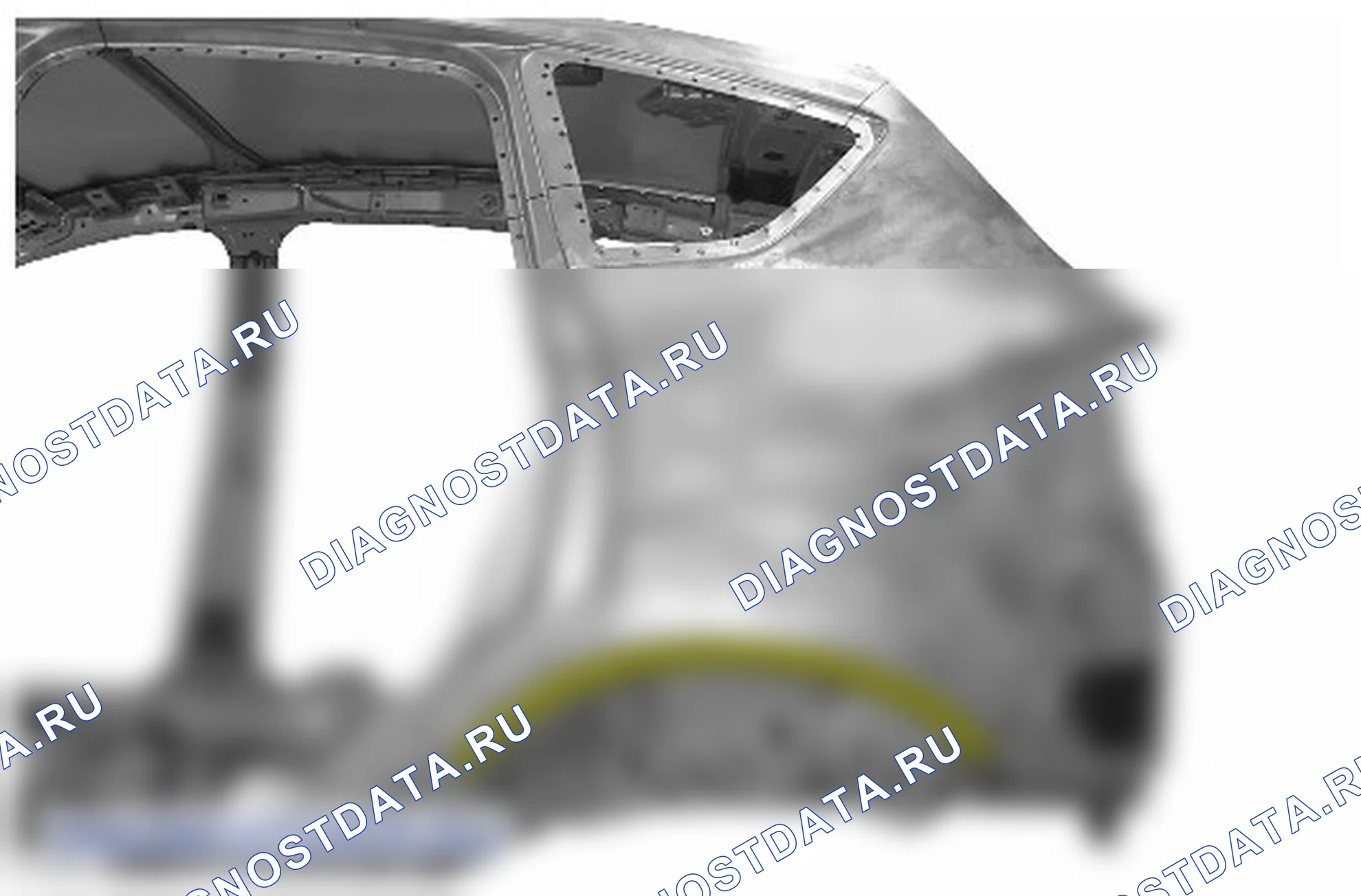 Как снять и установить левую панель задней боковой части кузова. Ford Grand C-MAX II