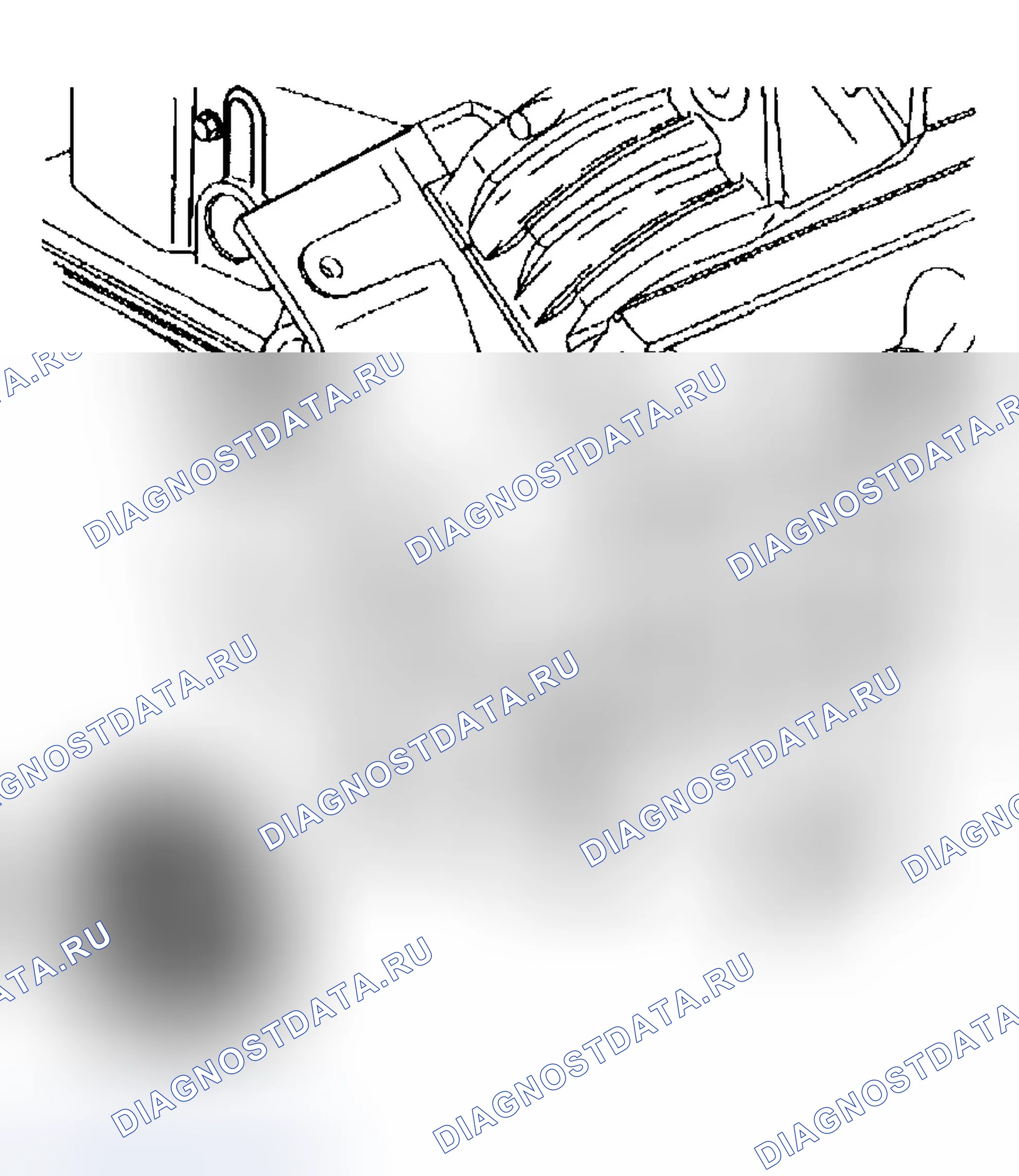 Рис. 457: Установка натяжного шкива приводного ремня (L67). Buick Park Avenue II рестайлинг