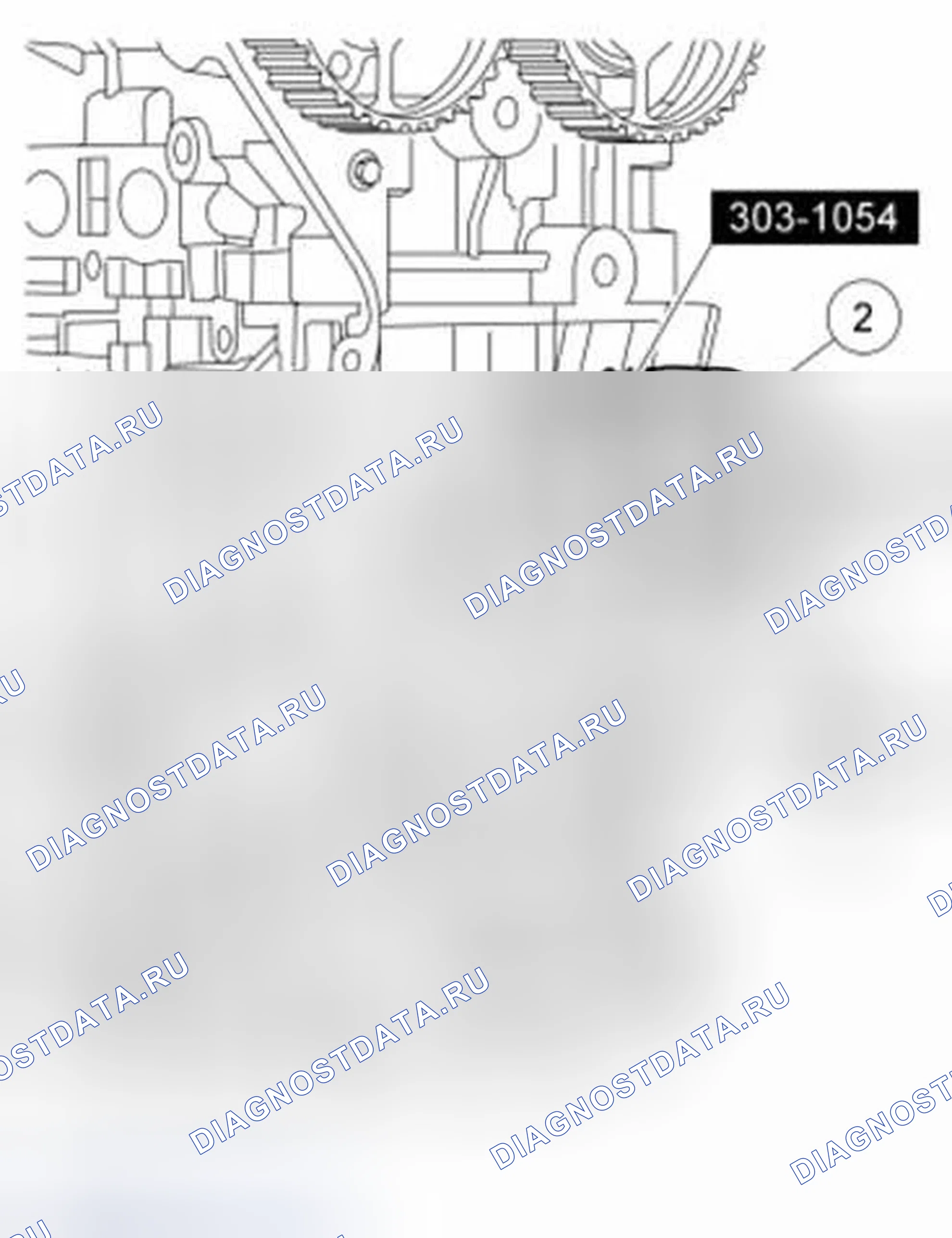 Рис. 11: Натяжитель ремня ГРМ. Ford Fiesta Mk6