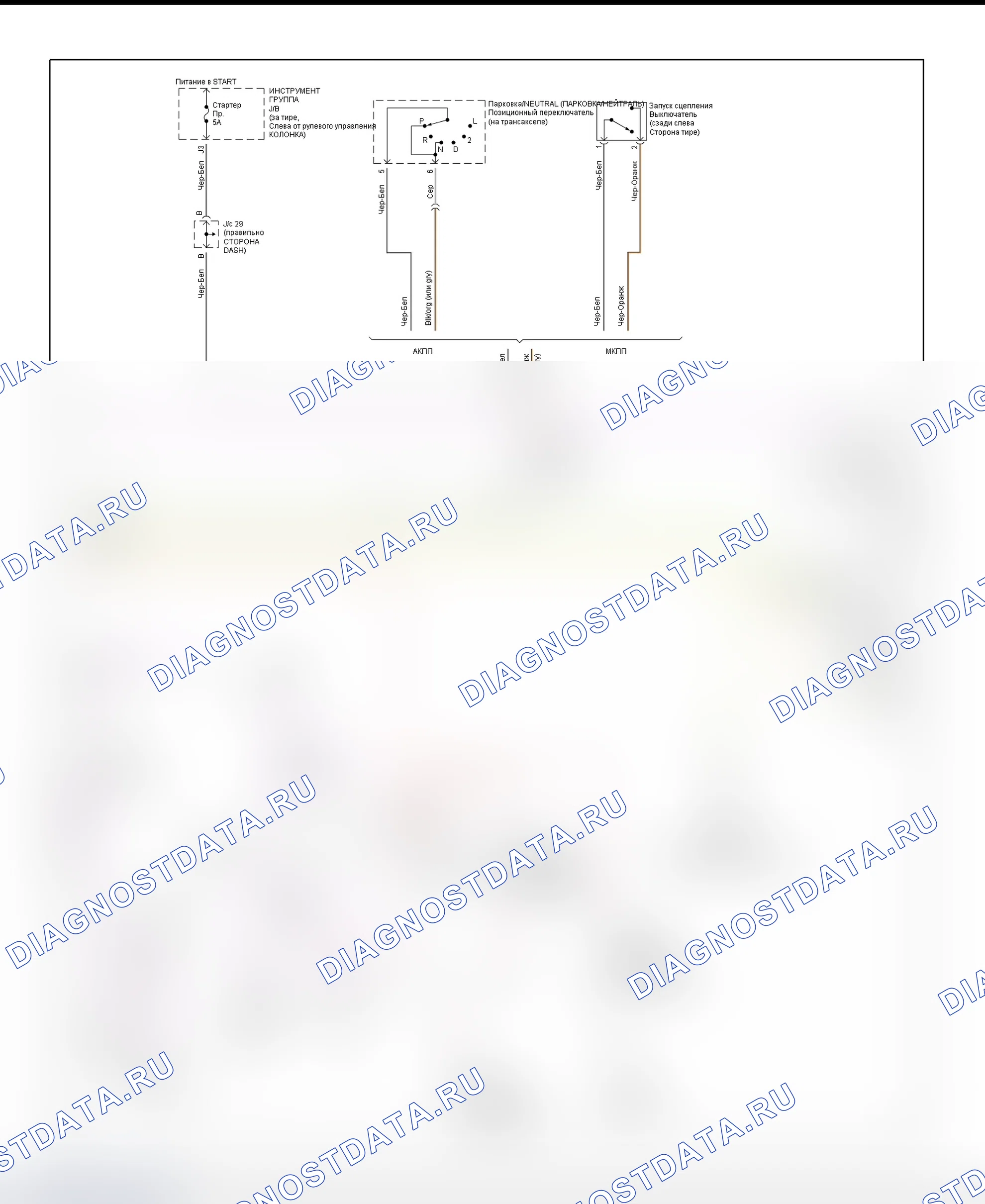Рис. 8: электросхема приборной панели (Camry 2.2L и 3.0L - 2 из 2). Toyota Camry Solara I