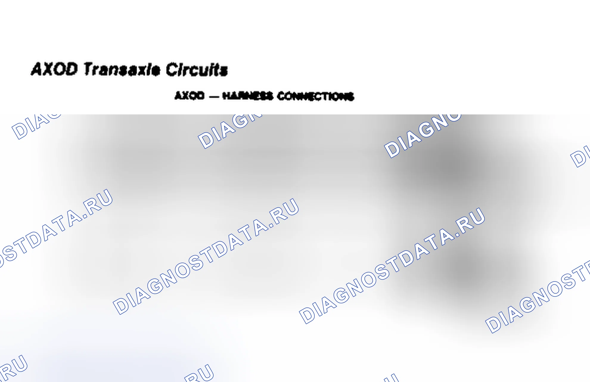 Рис. 104: AXOD трансмиссия Circuits. Mazda Familia BF