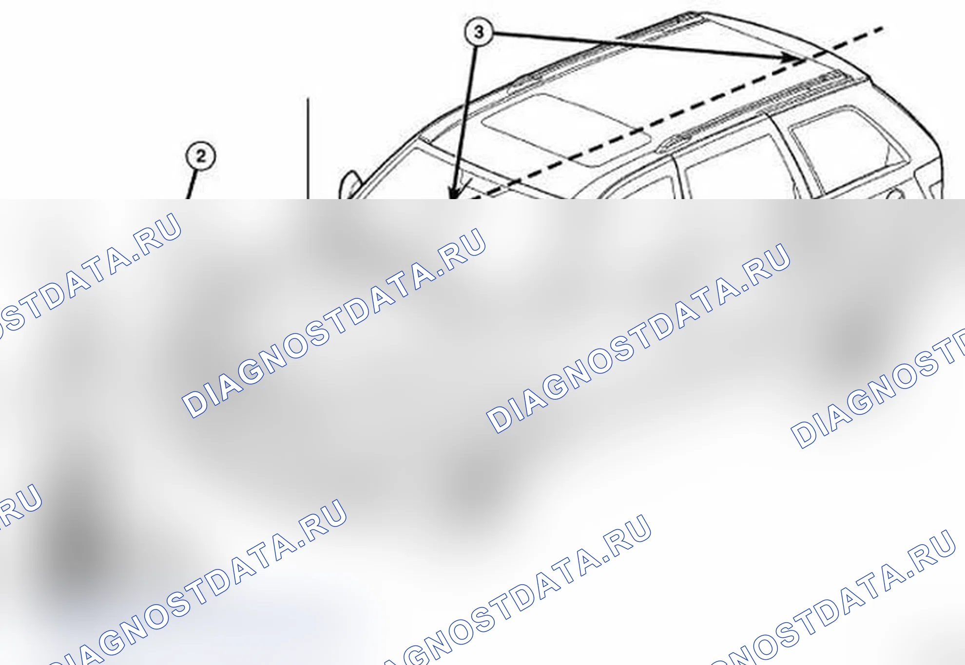 Рис. 16: УСТАНОВКА ПРИЦЕЛЬНОЙ ДОСКИ И ШТАТИВА. Dodge Durango III