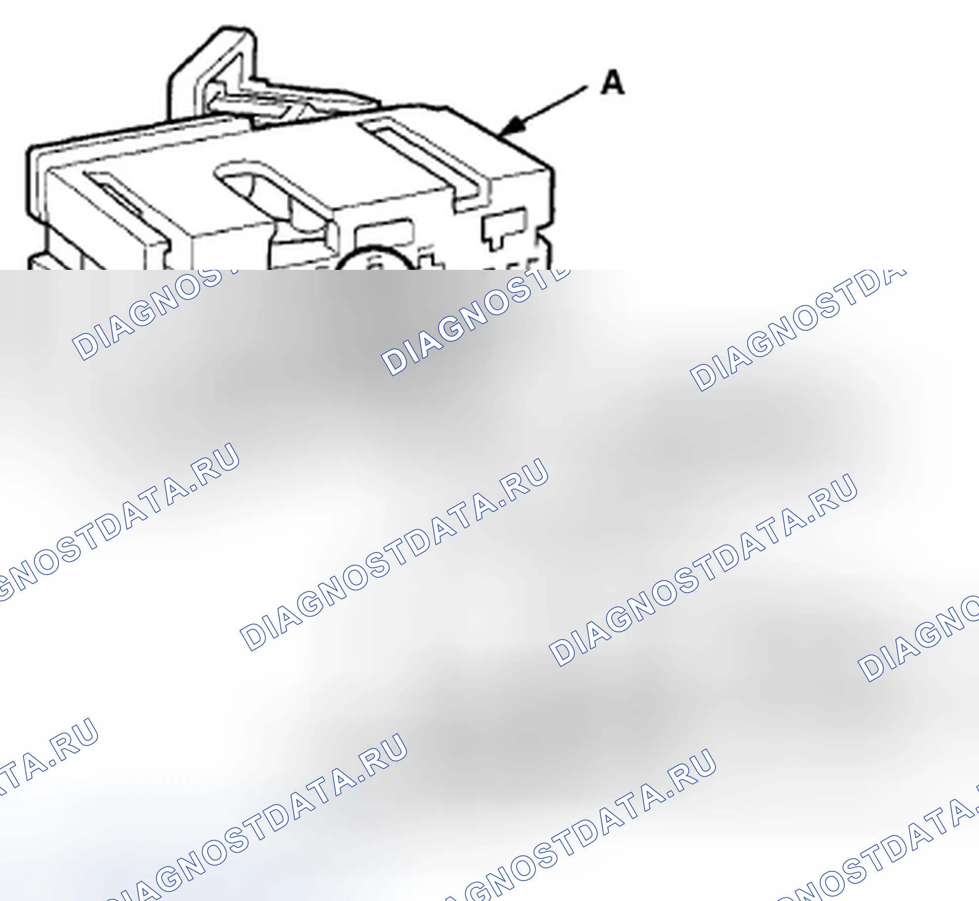 Рис. 655: Разъемы блока SRS. Honda Accord VIII рестайлинг