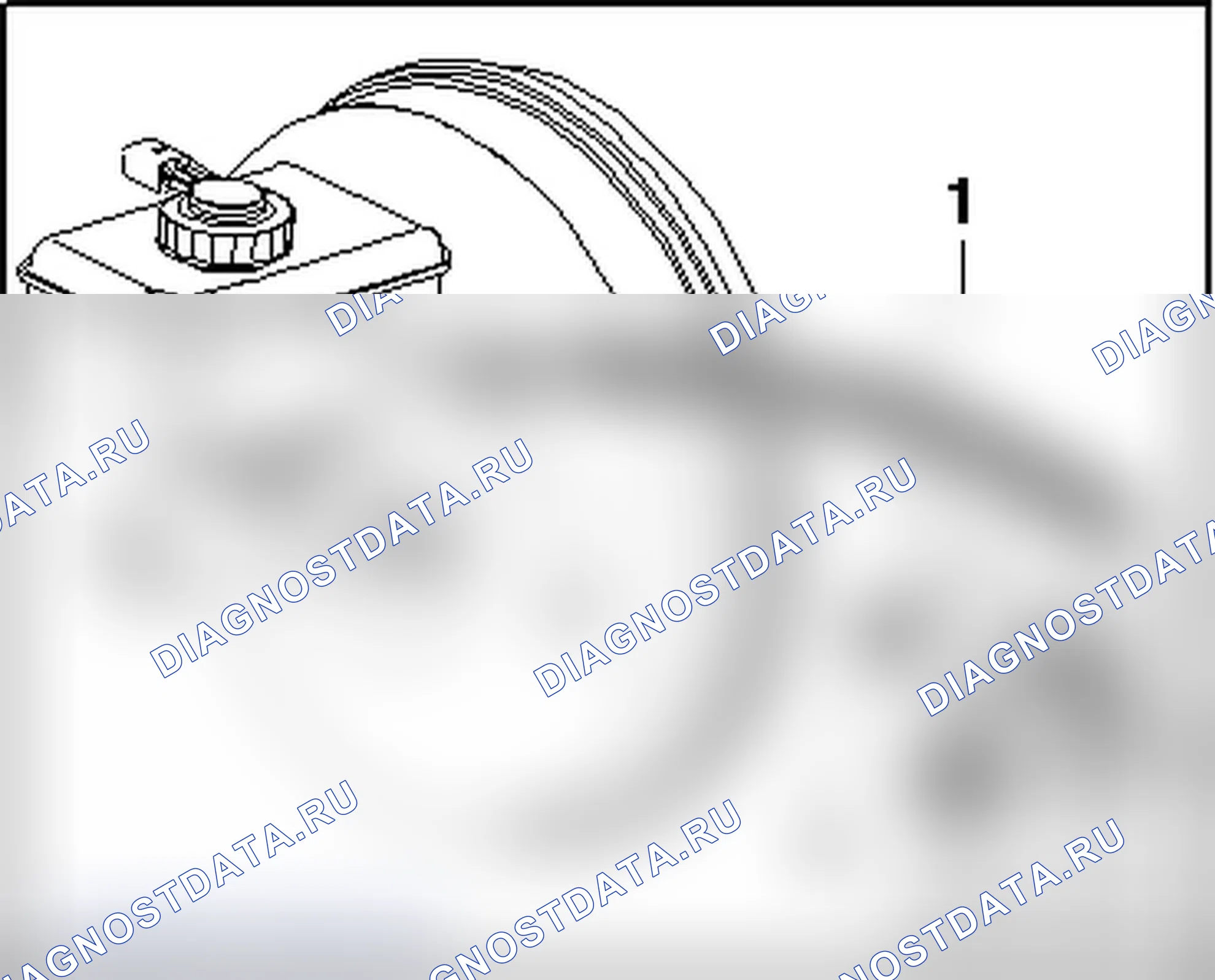Рис. 12: АВТОМОБИЛИ С ПЛАСТИКОВЫМ ШЛАНГОМ ВОЗВРАТА -1-. Audi TT 8J