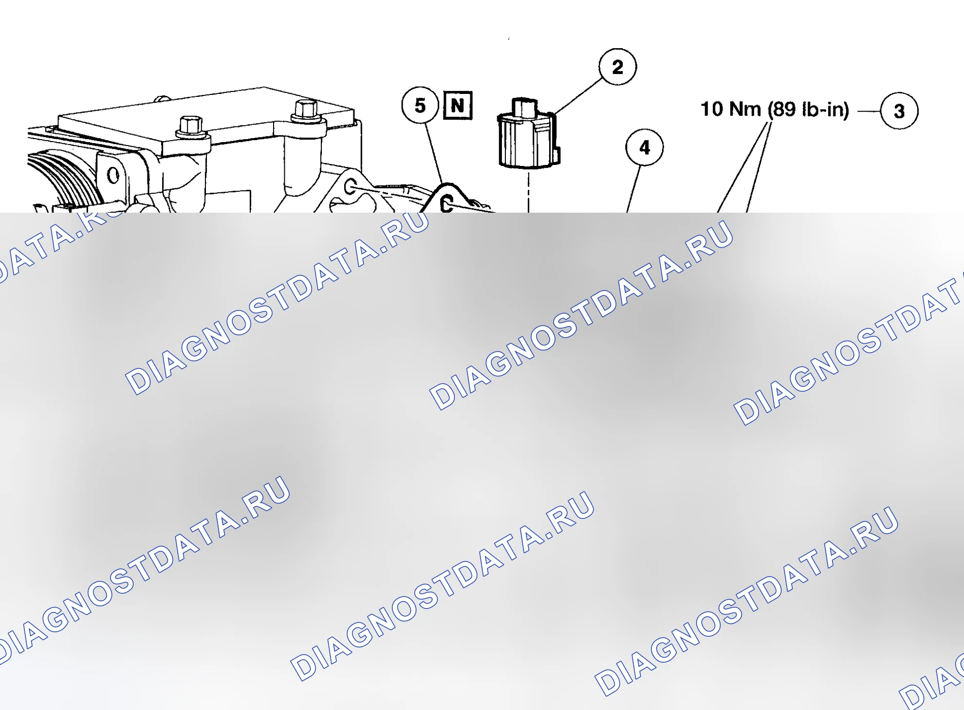 Рис. 9: Демонтаж и монтаж (4.6L). Hyundai Nexo I