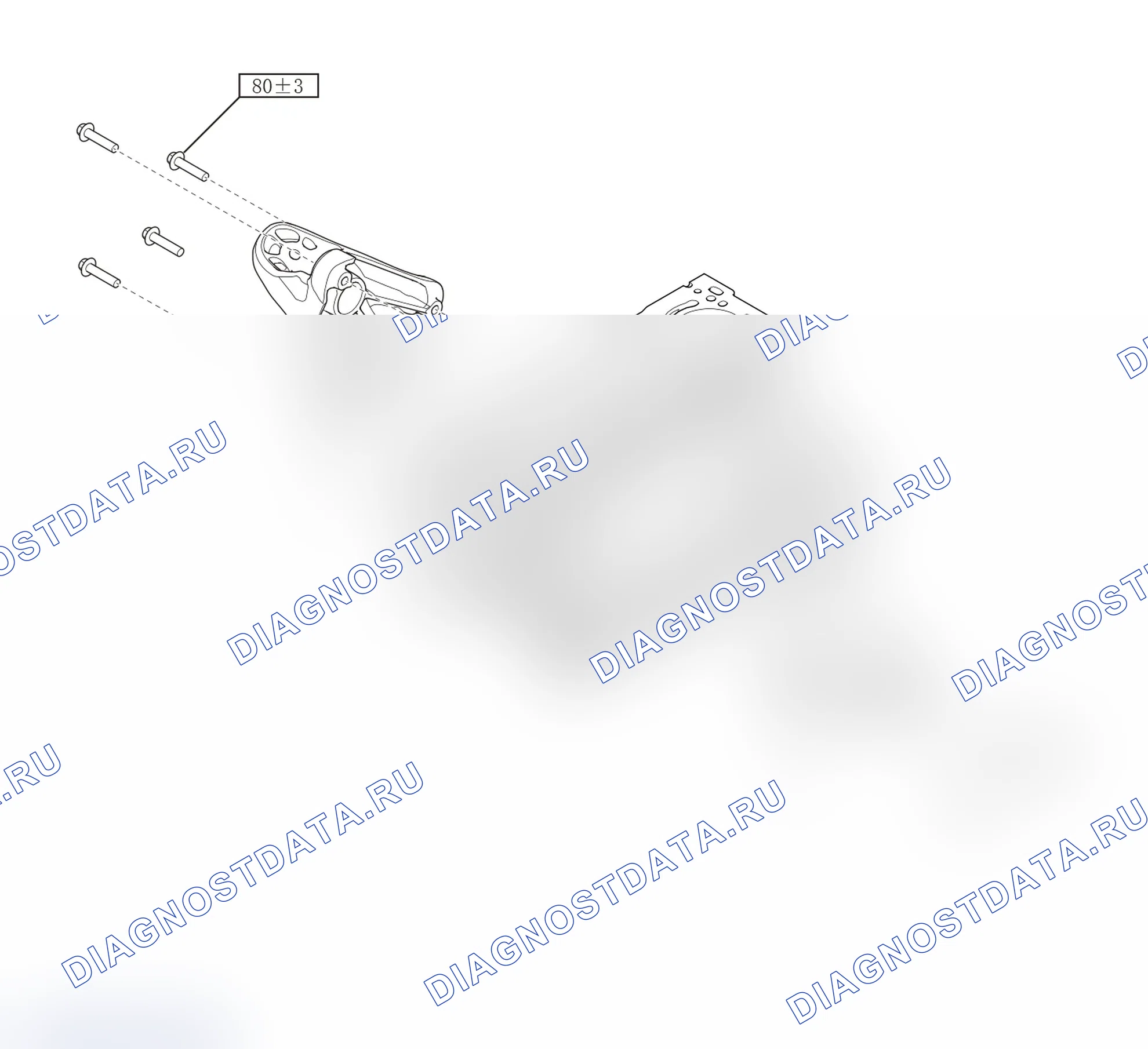 Схема расположения подвески двигателя — Haval H5. Haval H5 II