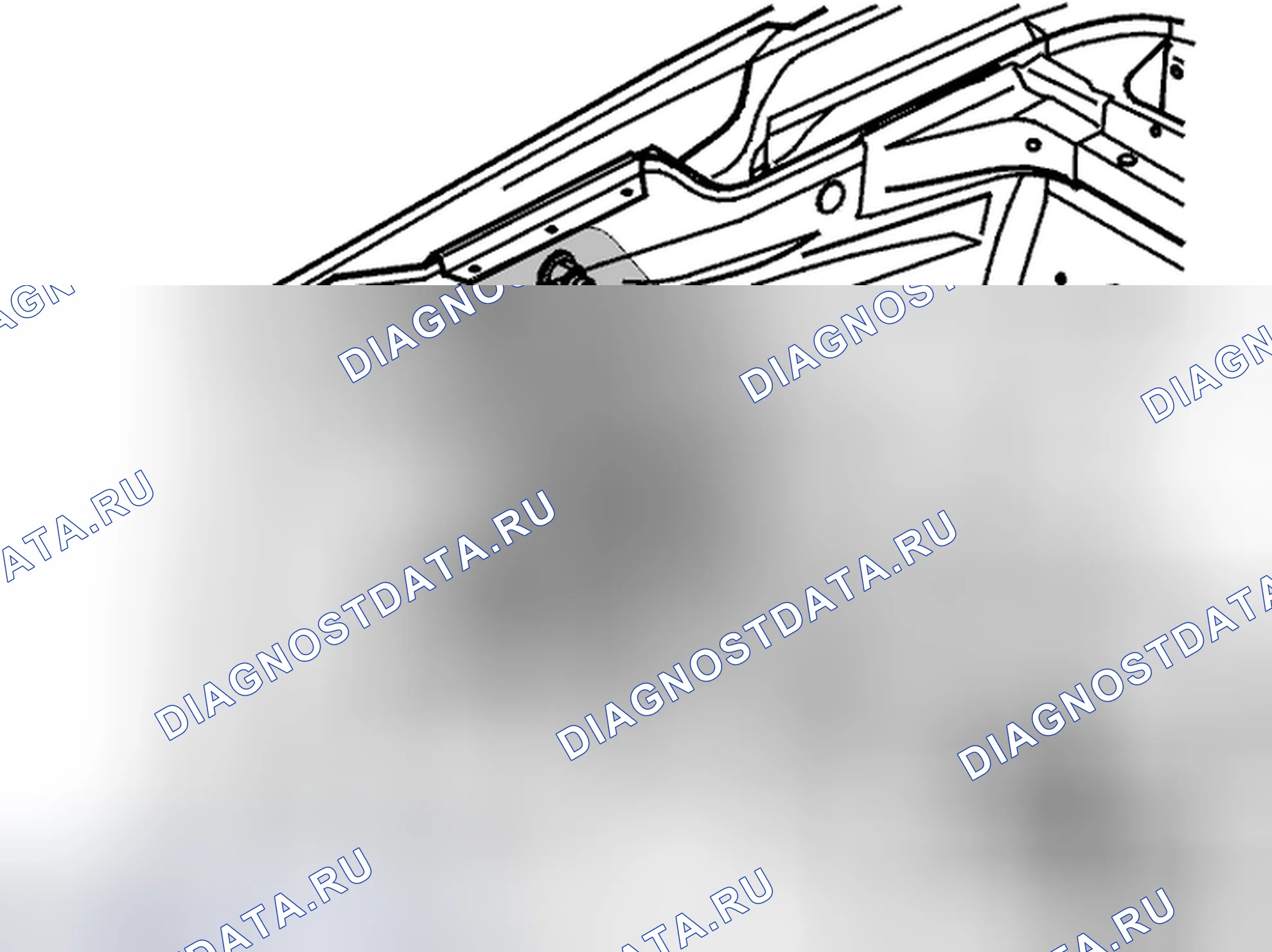 Рис. 568: Регулировка заднего бокового окна сбоку. Volvo V70 II