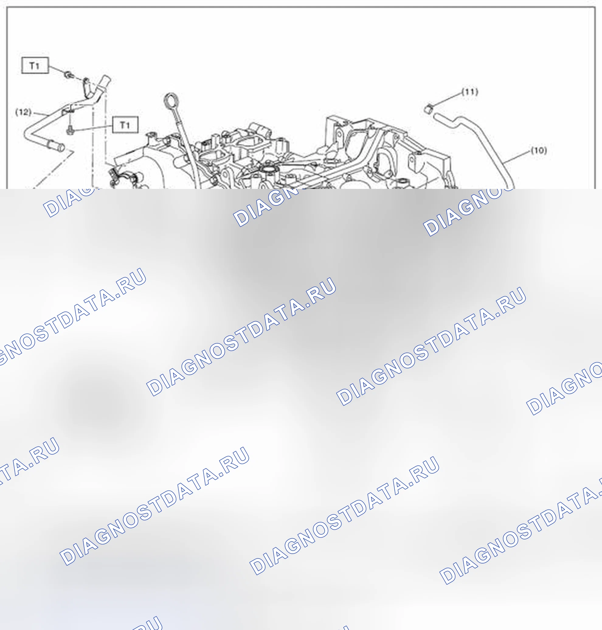 Рис. 1: ВОДЯНОЙ НАСОС. Subaru Impreza GK