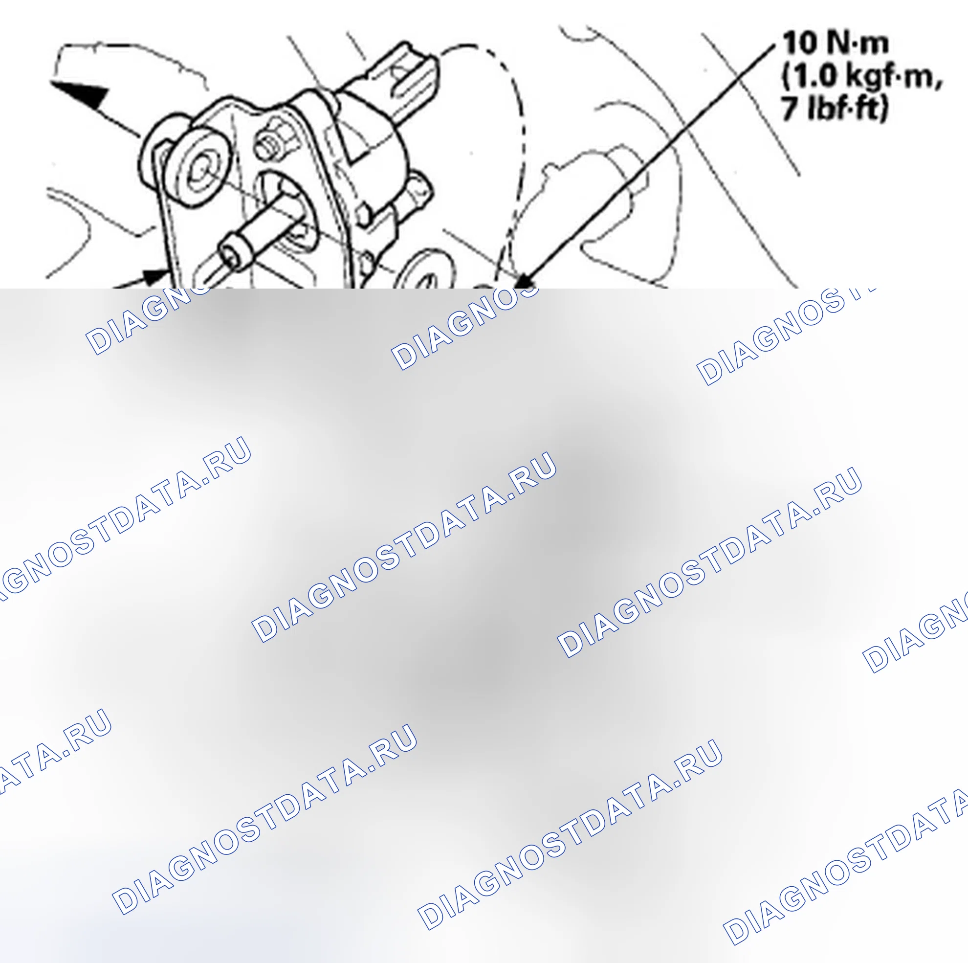 Рис. 68: Замена продувочного клапана канистры EVAP. Acura ZDX I