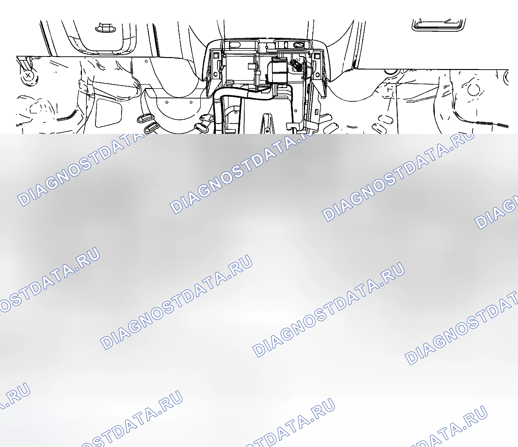 Рис. 15: Напольные воздуховоды. Hyundai Matrix I