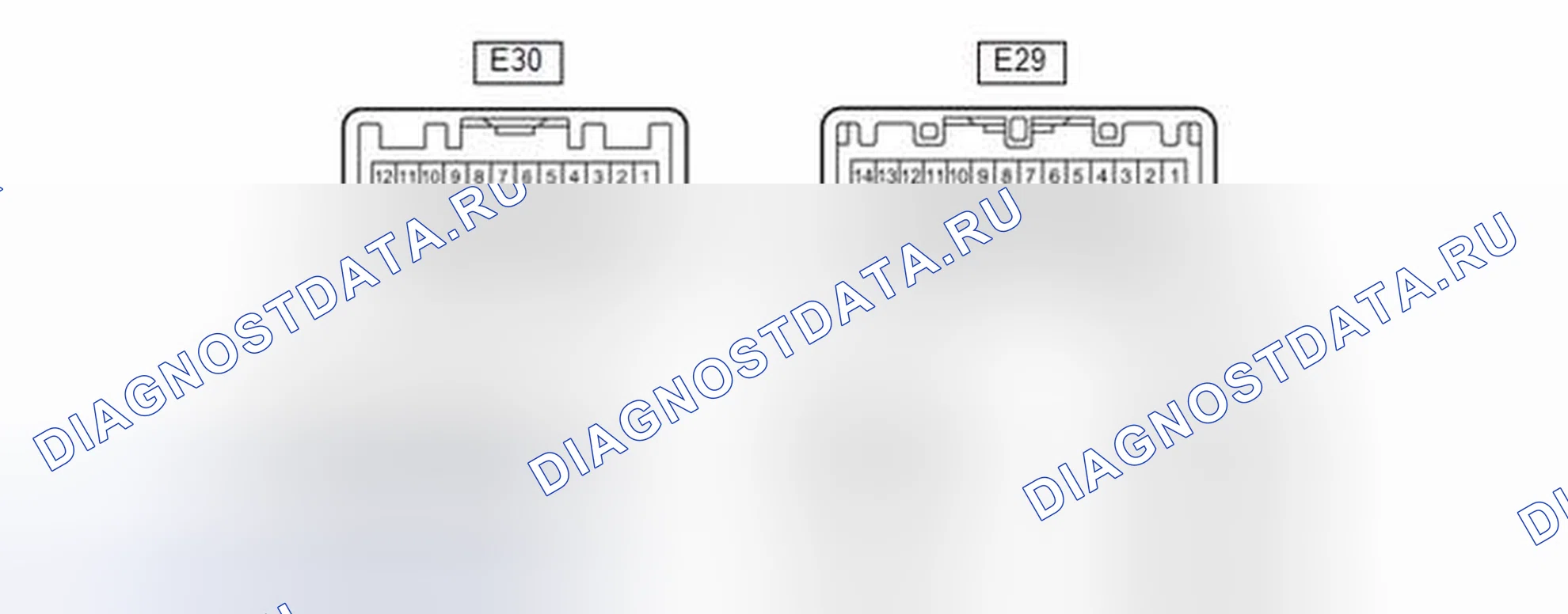 Рис. 83: ТЕРМИНАЛЫ блока управления (ЭБУ) [08 / 2013 -]. Toyota Corolla XI