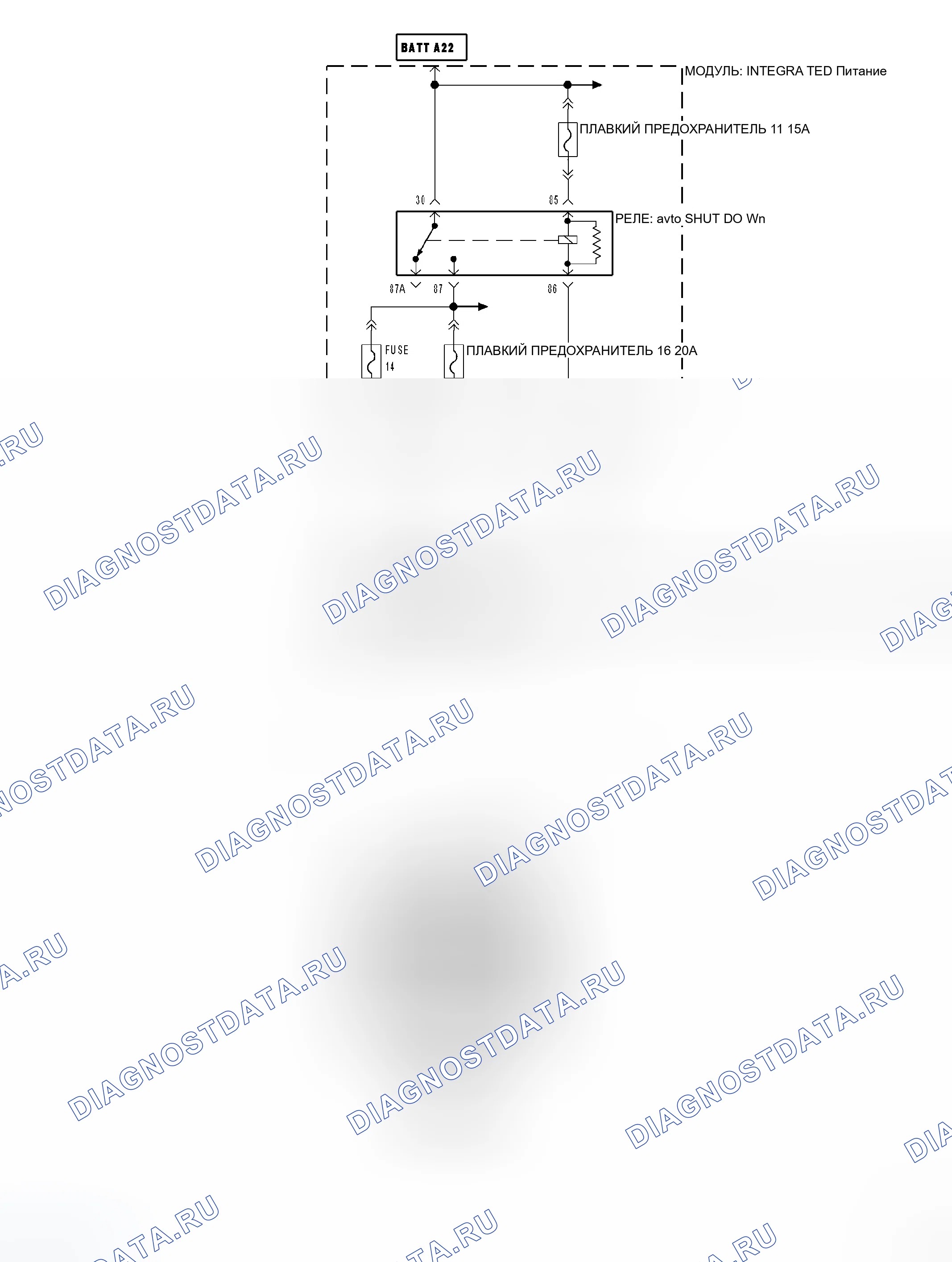 Рис. 424: Принципиальная схема. Dodge Magnum I