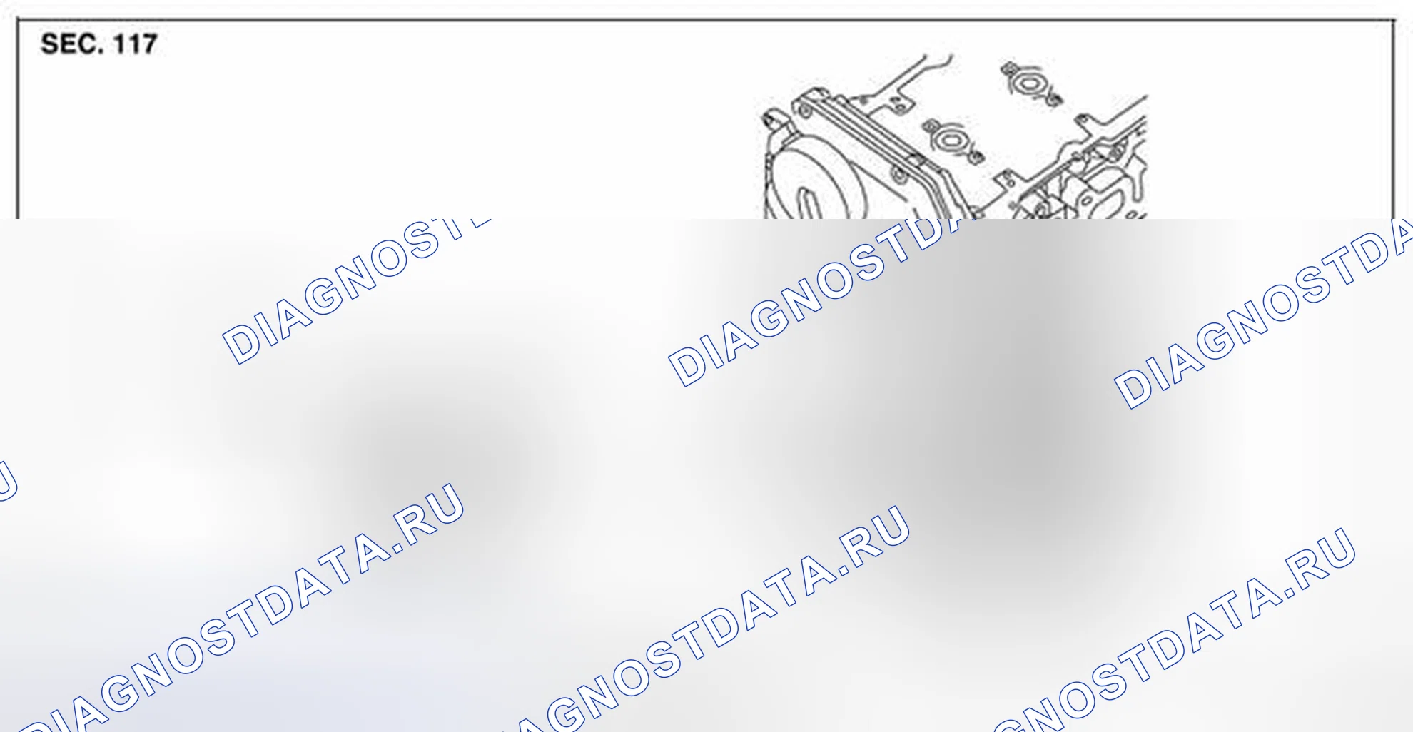 Рис. 9: Снятие и установка автоматического натяжителя приводного ремня. Nissan X-Trail I
