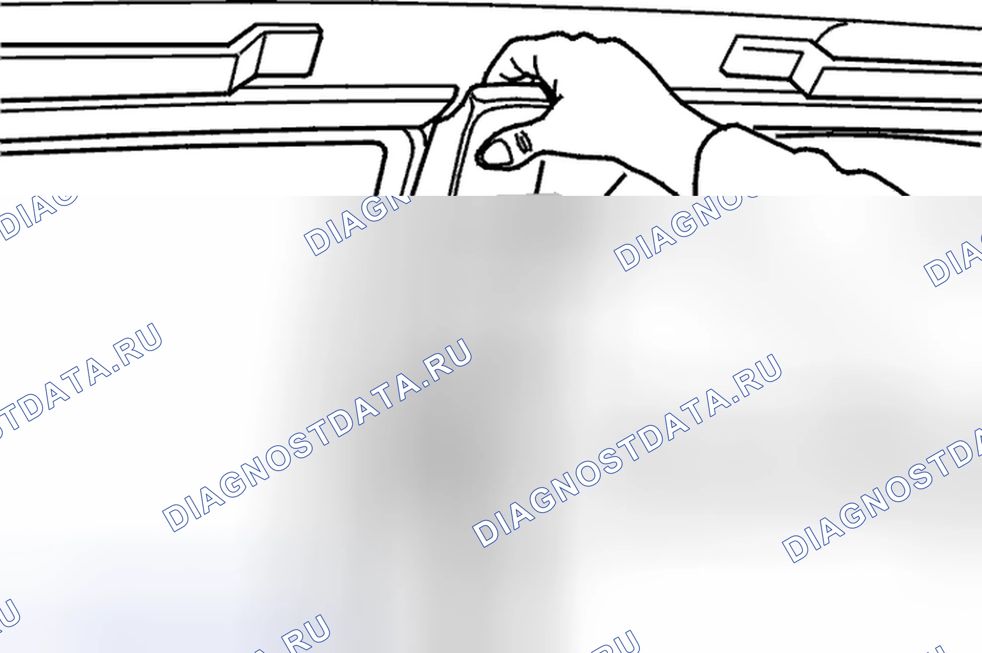 Рис. 83: Б-образная панель. Volvo V40 I рестайлинг