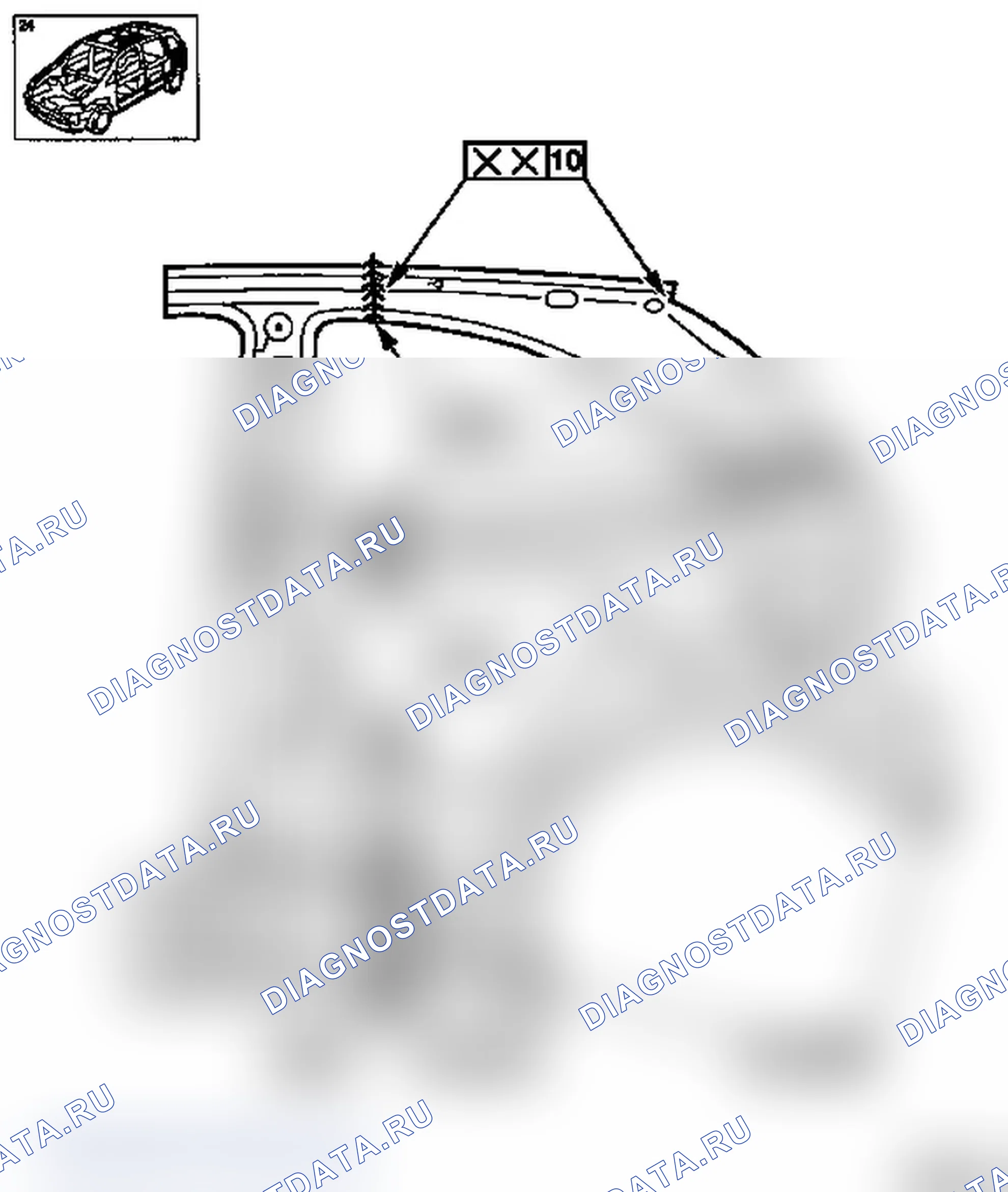 Замена внутренней части боковой панели - модели F 08, F 08 & W5L. Opel Corsa C