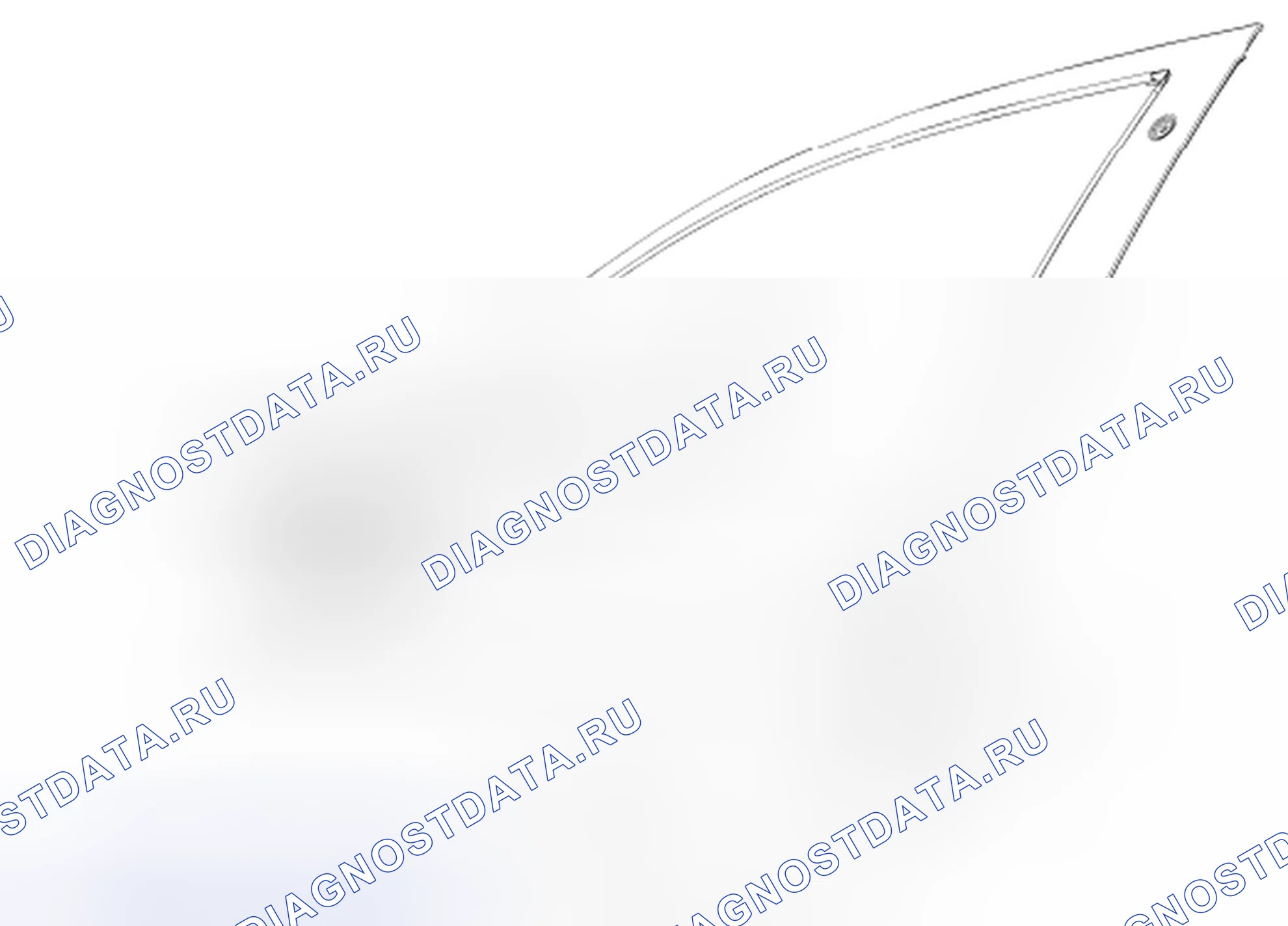 Рис. 17: Beltline Molding - передняя дверь. Hyundai Lafesta I