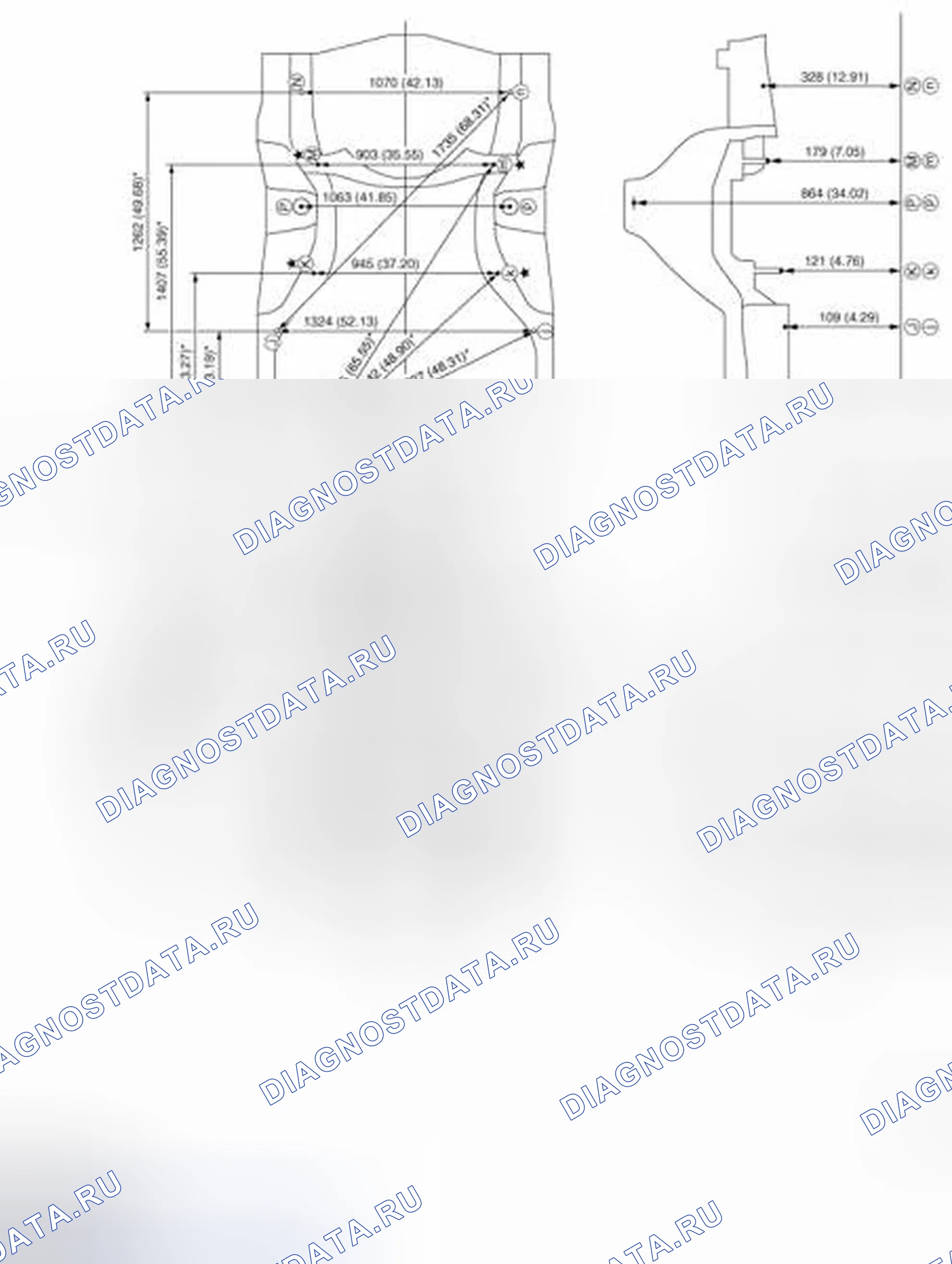 Рис. 188: ИЗМЕРЕНИЕ. Infiniti M37 IV