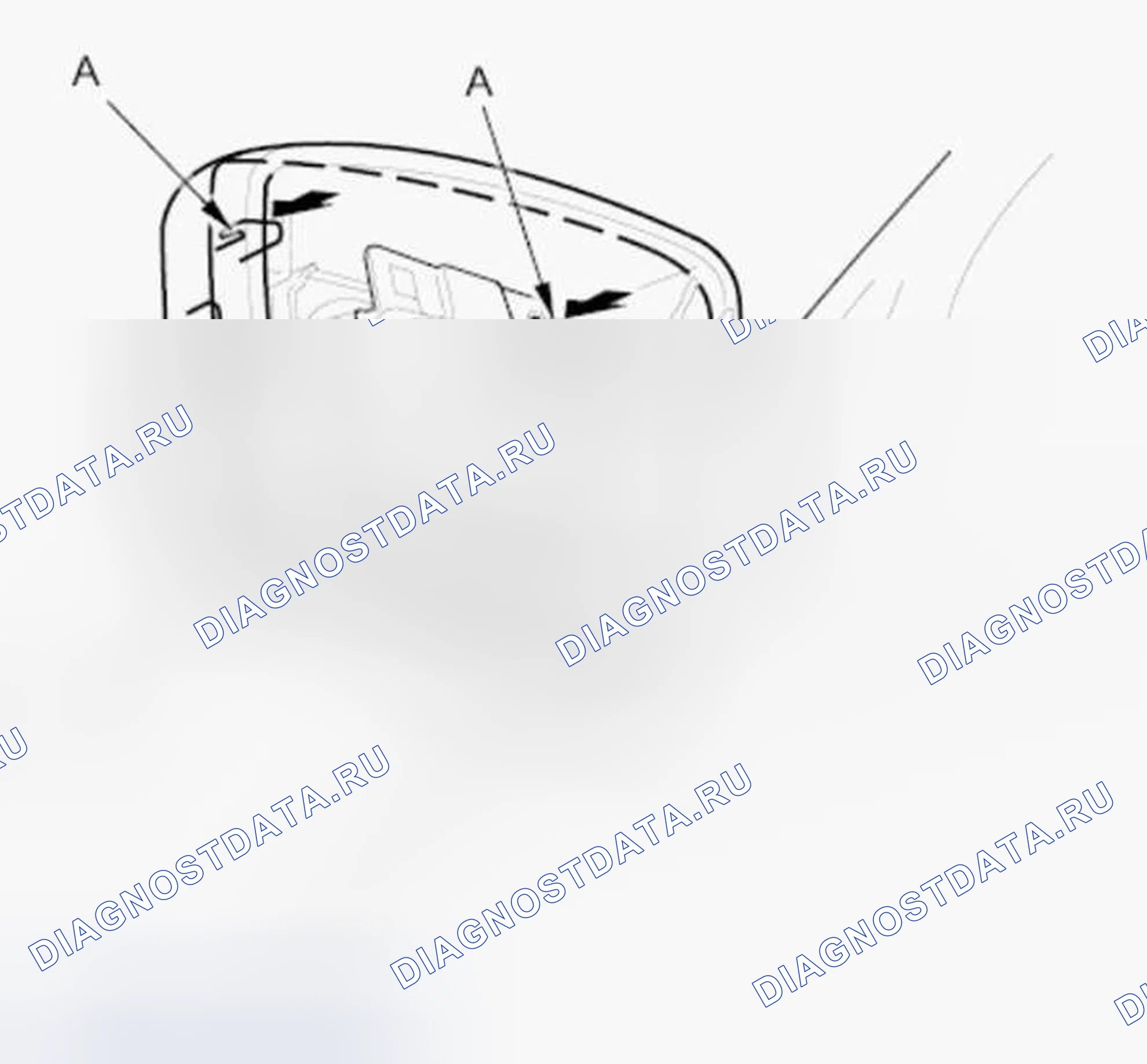 Рис. 50: Замена крышки корпуса зеркала. Honda Accord VIII рестайлинг