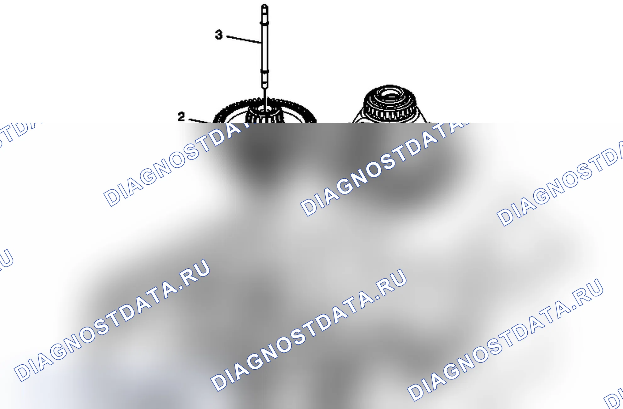 Рис. 131: Установка ведущей шестерни переднего дифференциала и водила. Pontiac G6 I final