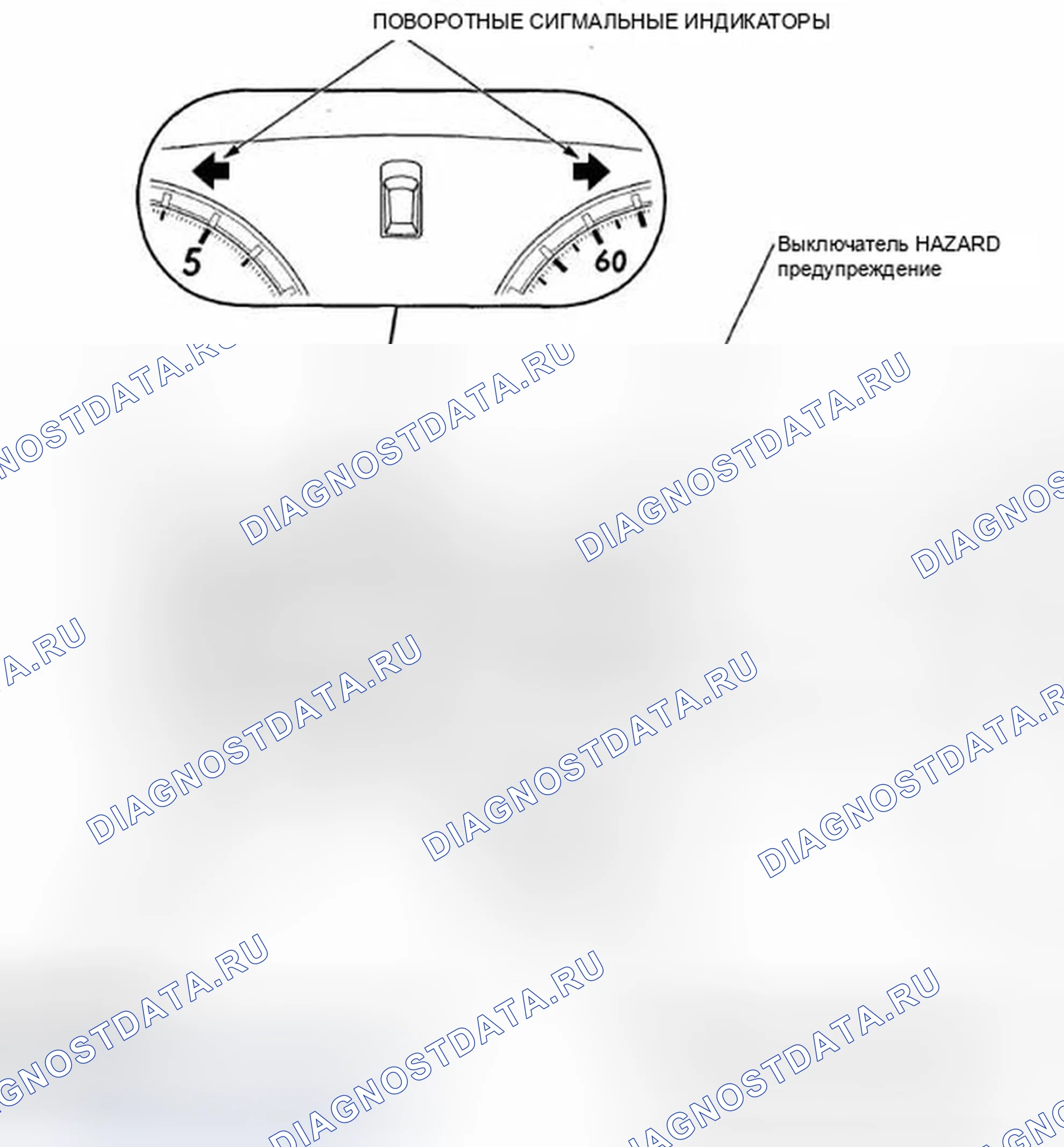Рис. 56: Указатель расположения компонентов. Honda Crosstour I