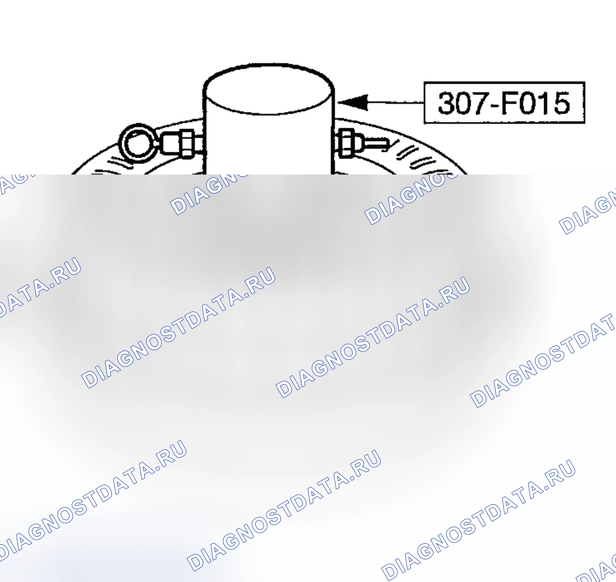Рис. 132: Проверка герметичности гидротрансформатора. Ford Explorer Sport Trac I