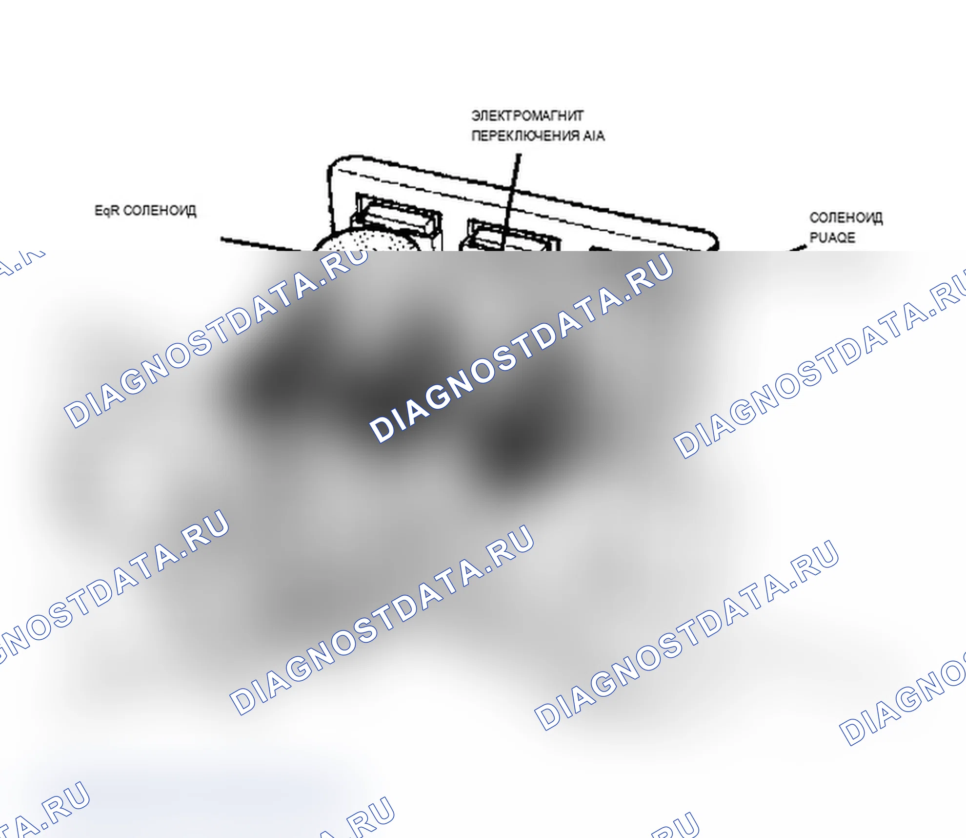Рис. 270: DR2 (2 из 18) - Расположение соленоидов. Dodge Dakota Shelby 