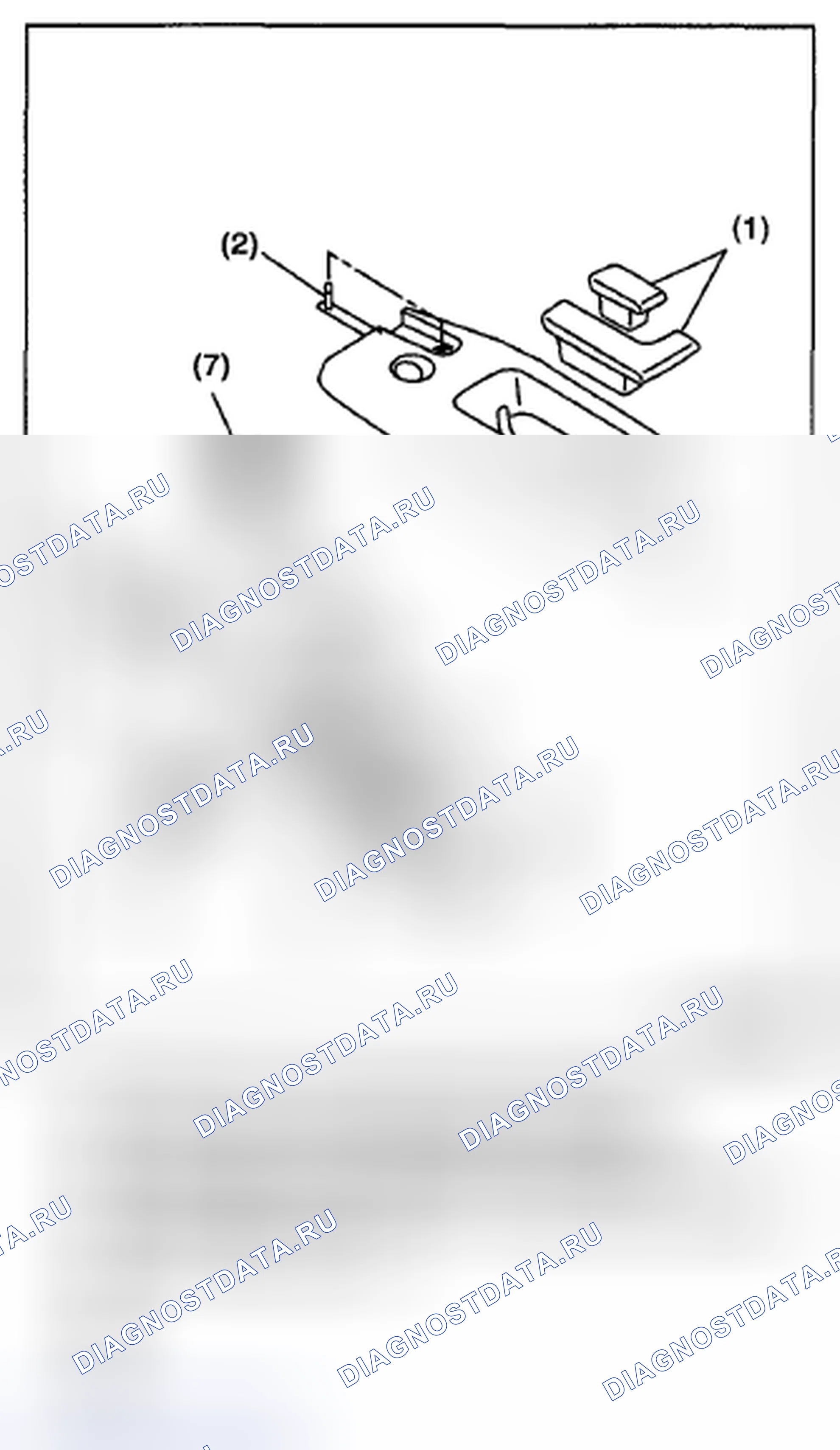 Рис. 84: ОТКРЫВАТЕЛЬ КРЫШКИ БАГАЖНИКА. Subaru Impreza WRX STI GR