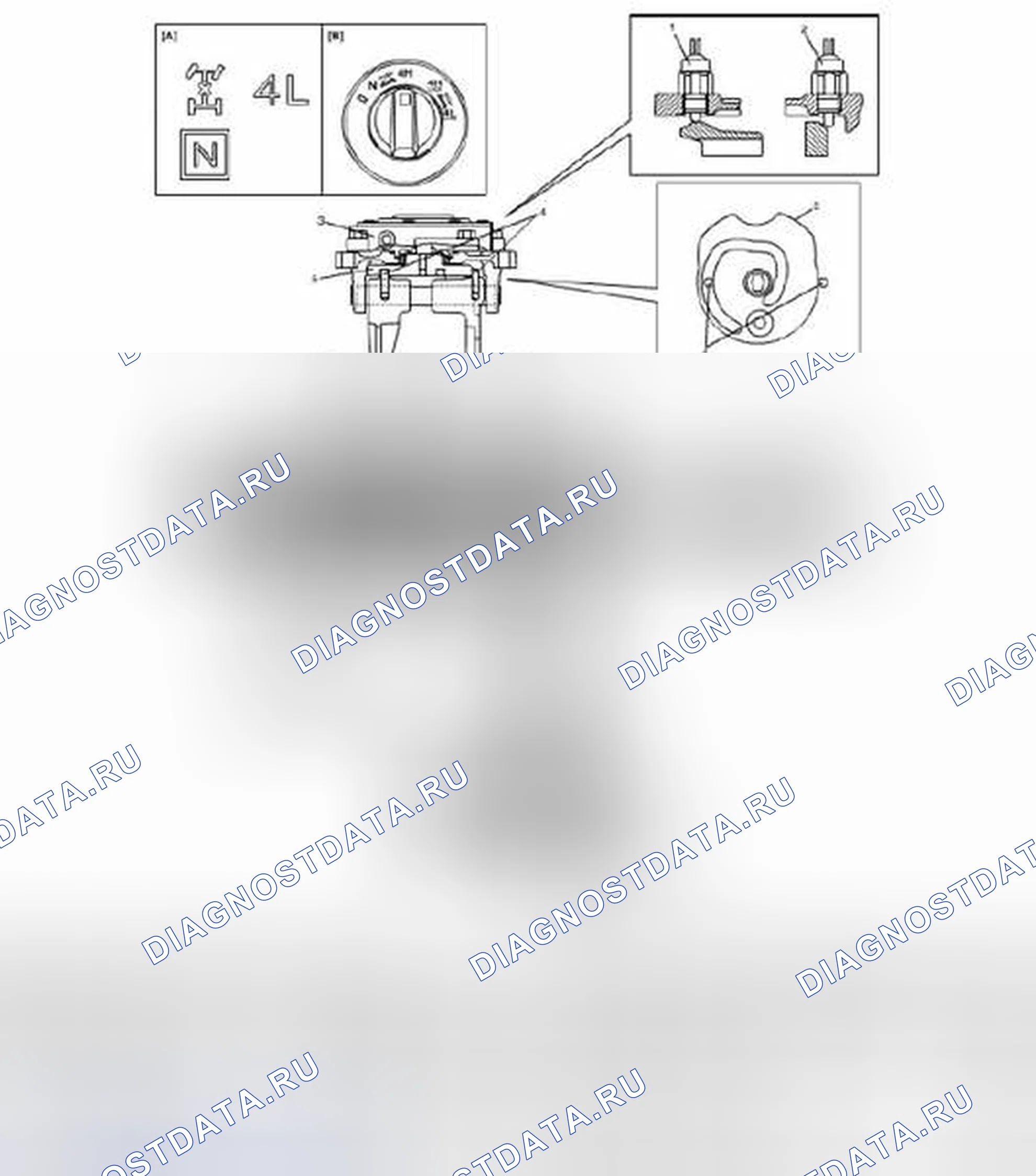 Рис. 166: Положение 4H (4WD высокий). Suzuki Grand Vitara II