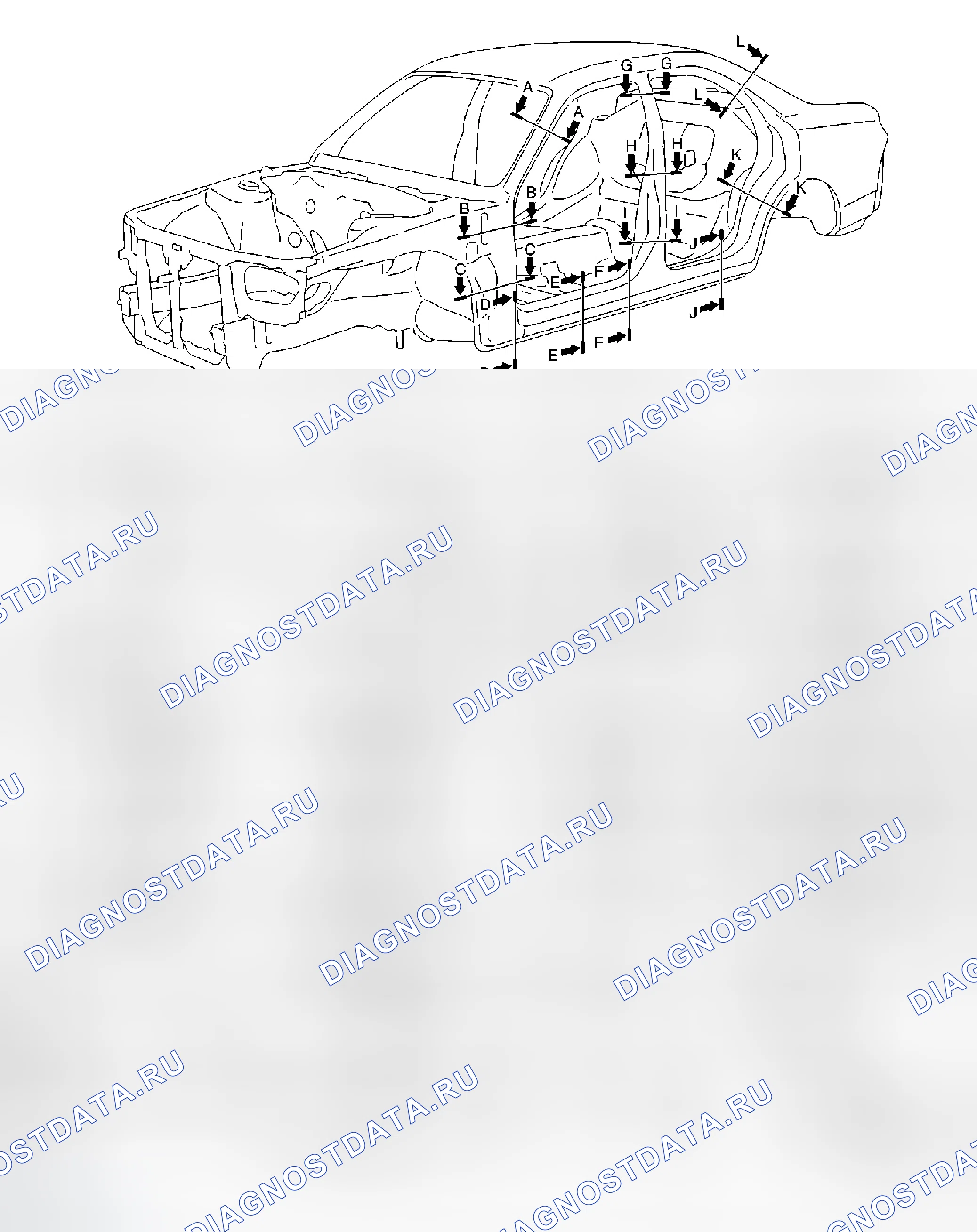 Рис. 29: КОНСТРУКЦИЯ КУЗОВА. Infiniti M45 II