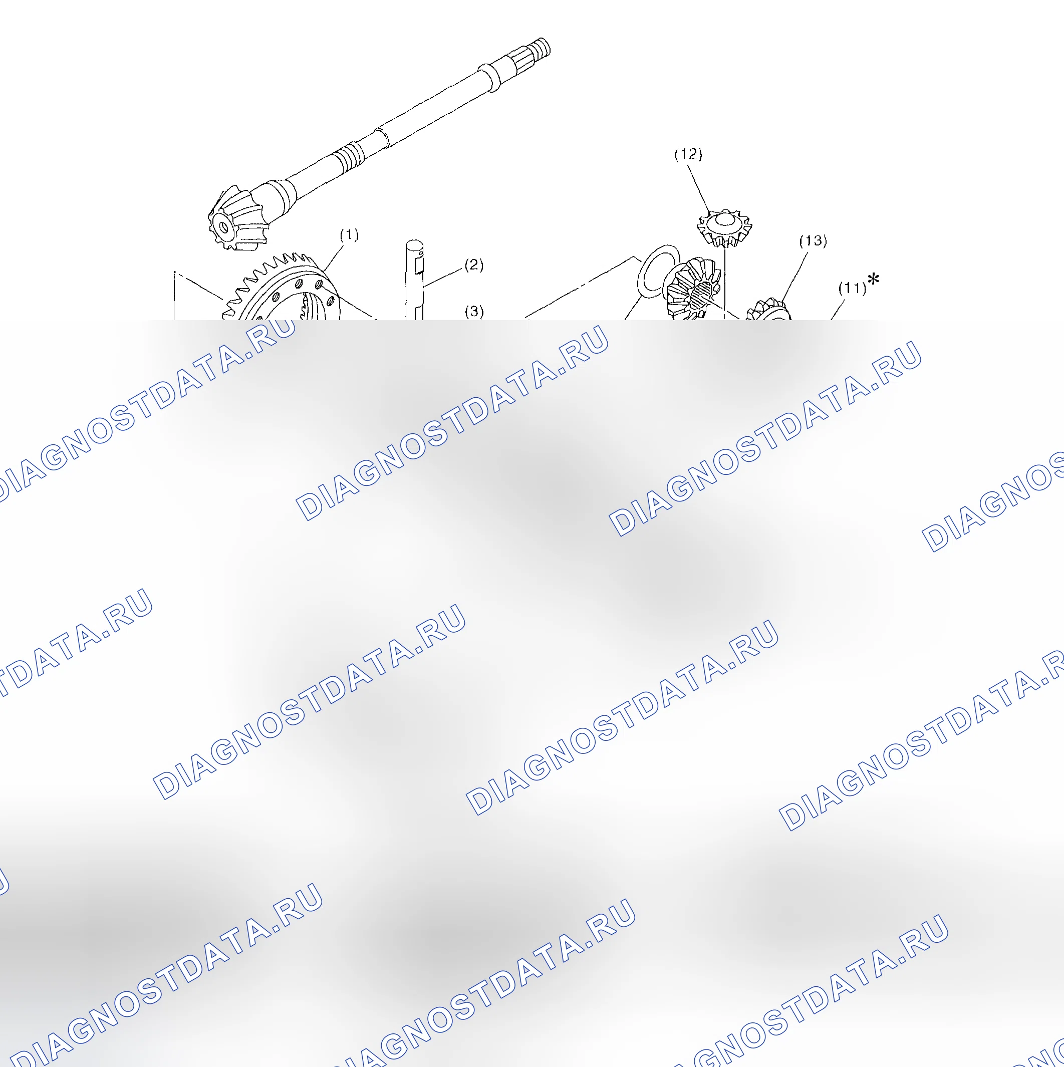 Рис. 115: ДИФФЕРЕНЦИАЛ. Subaru Forester SG