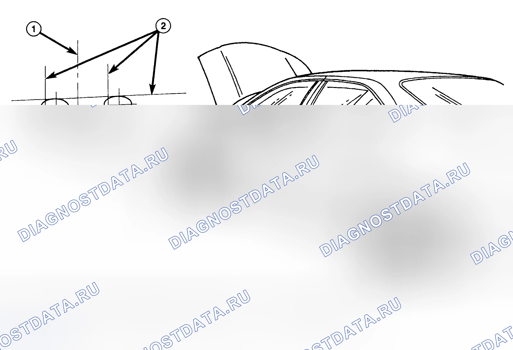 Рис. 42: ПОДГОТОВКА ЭКРАНА ЮСТИРОВКИ. Chrysler Sebring II рестайлинг