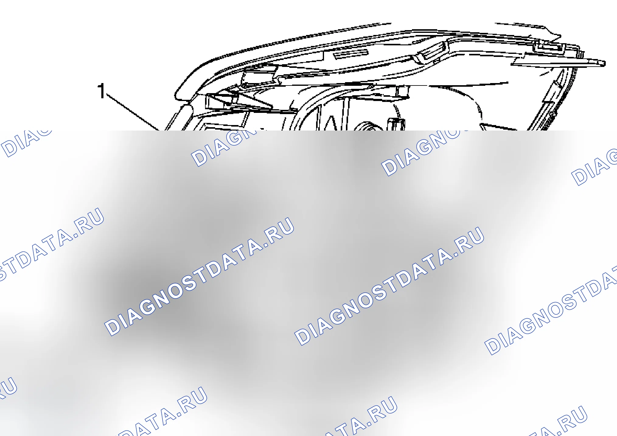 Рис. 39: Замена передней боковой лампы-маркера. Cadillac DTS I