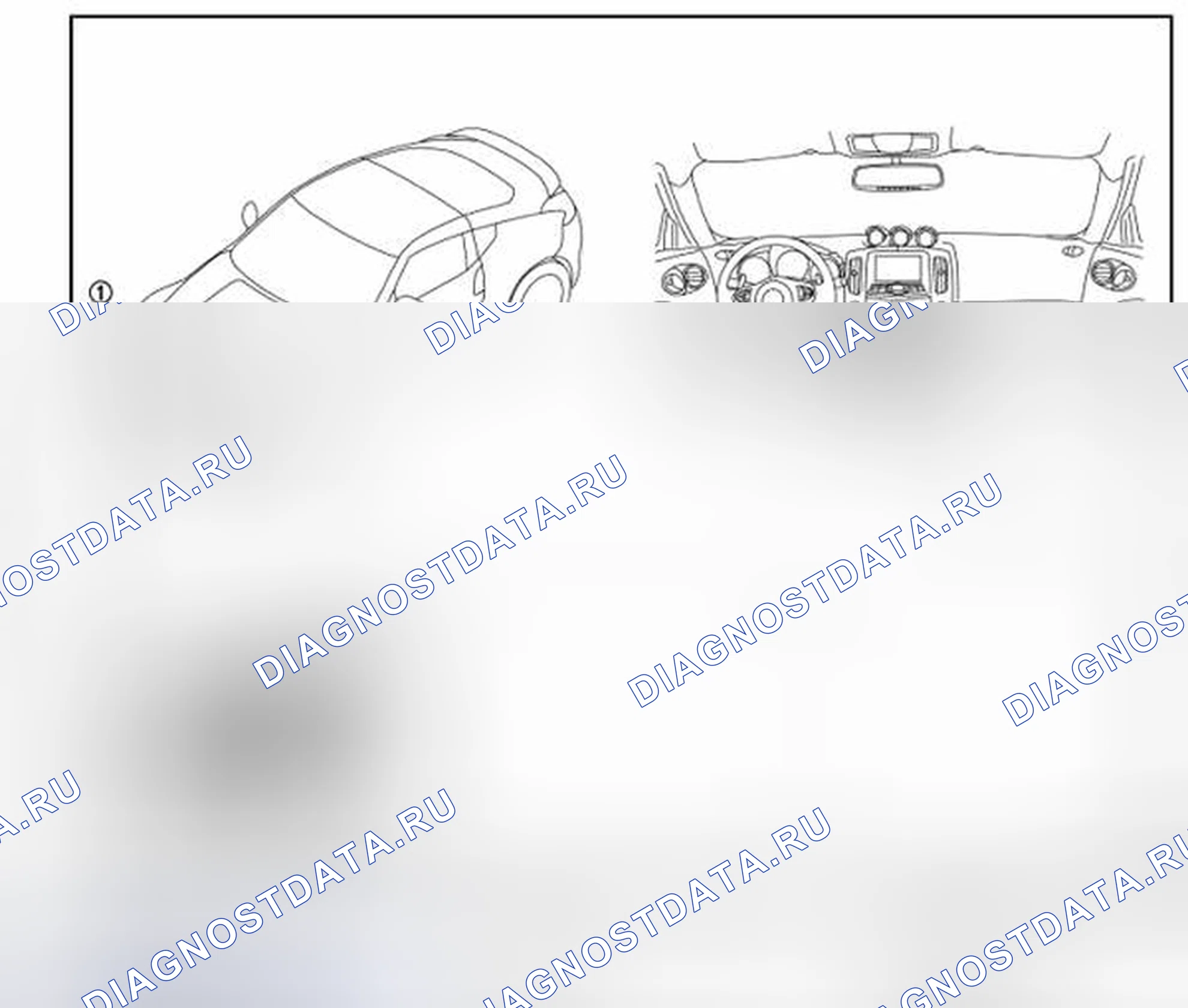 Рис. 42: Расположение компонентов. Honda MDX I