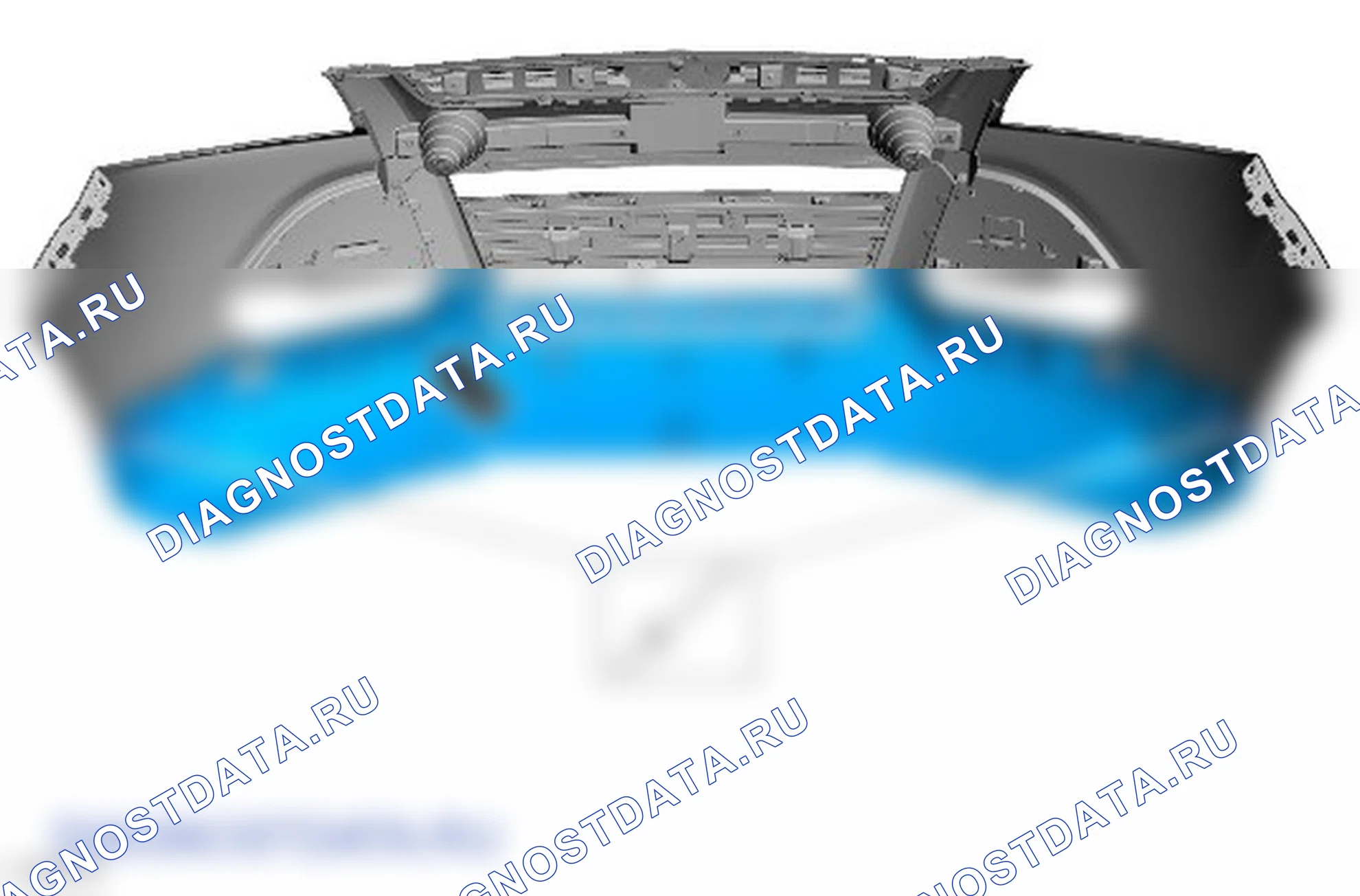 Разборка и сборка кожуха переднего бампера. Ford Kuga II