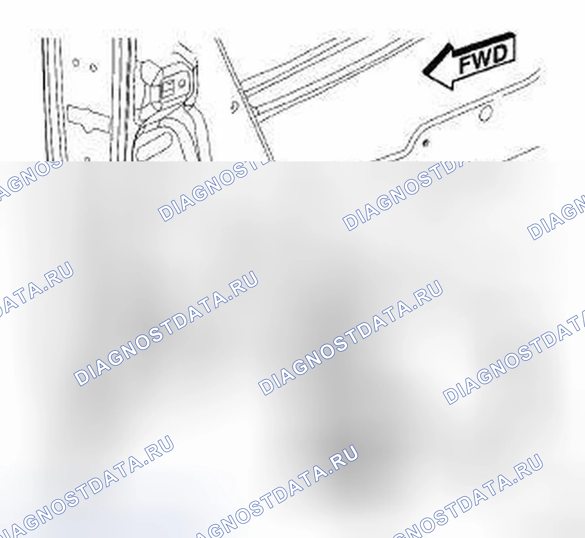 Рис. 5: РЕГУЛИРОВКА ДВЕРНОГО ЗАЗОРА - ВВЕРХ / ВНИЗ. Chrysler Town & Country V рестайлинг