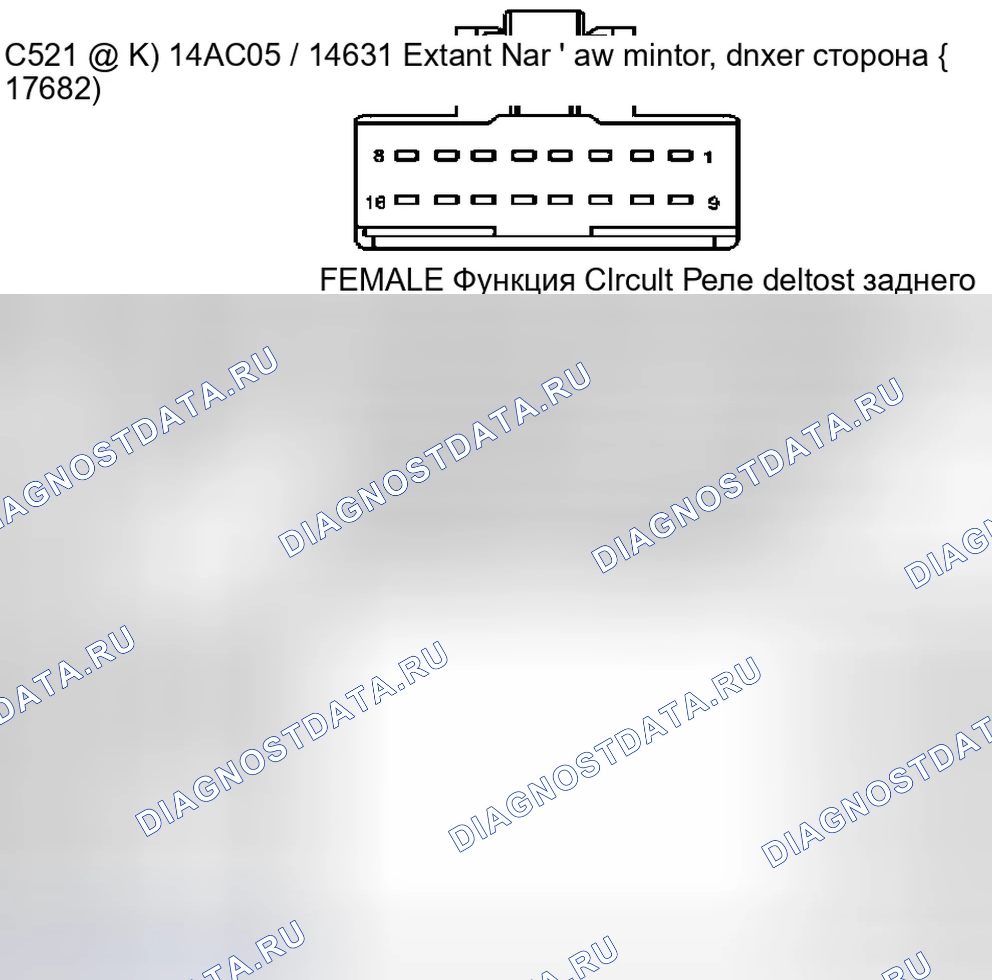 Рис. 604: Идентификация разъемов C521, C523, C524, C525 и C526. Ford Pickup F150 