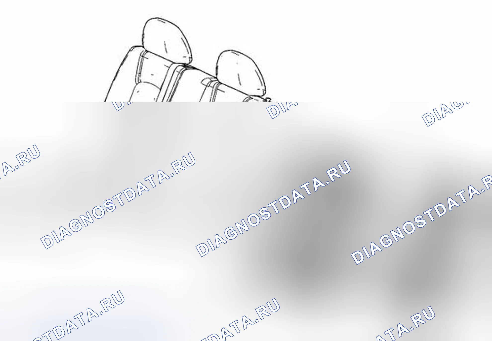 Рис. 8: Замена спинки заднего сиденья. Chevrolet HHR I