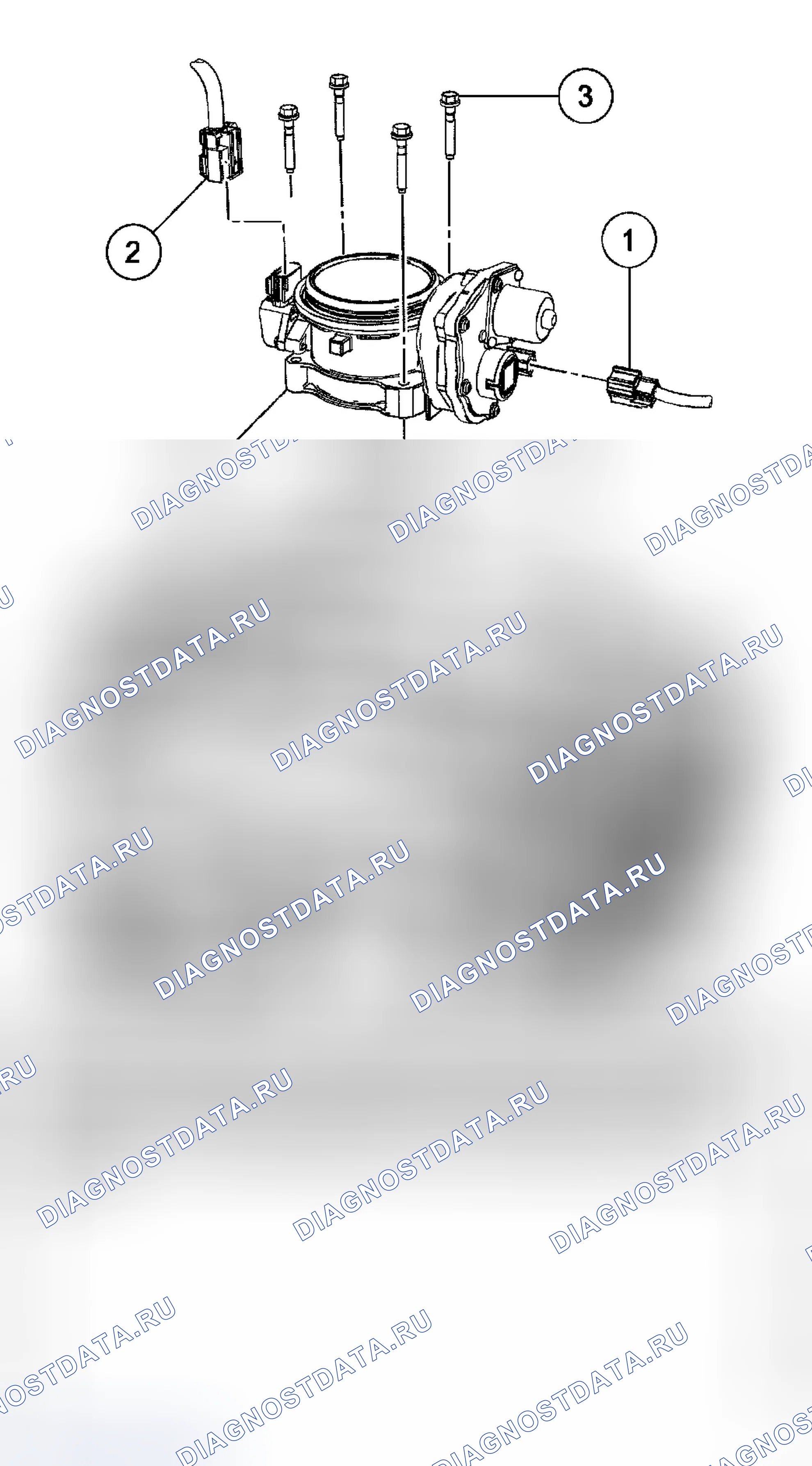 Рис. 7: Корпус дроссельной заслонки. Ford Cab & Chassis F350 Super Duty 