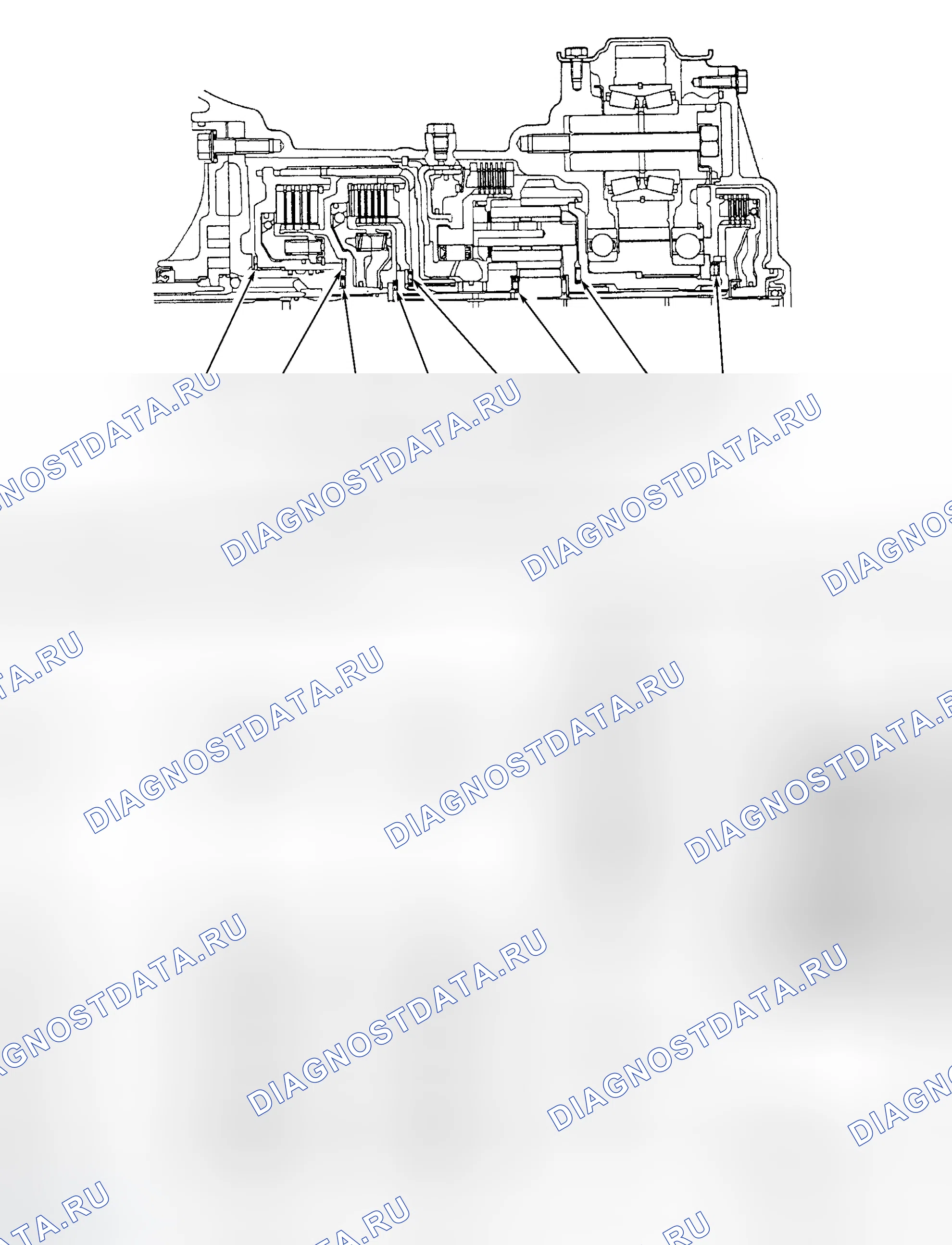 Рис. 55: КОРПУС КЛАПАНА И ВНУТРЕННИЕ КОМПОНЕНТЫ. Hyundai Sonata III рестайлинг
