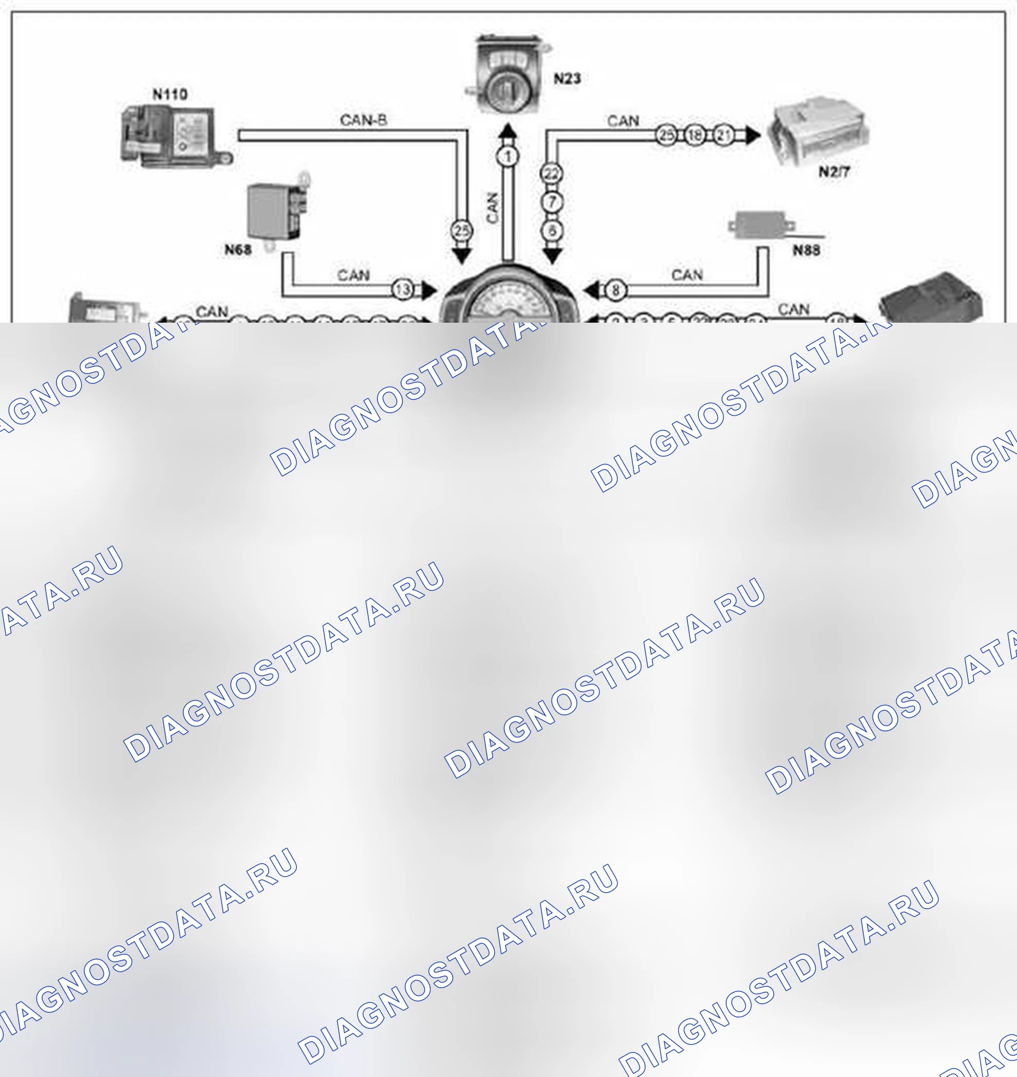 Рис. 214: Приборная панель (Ic), функция - GF54.30-P-0002MCU. Kia Soul I