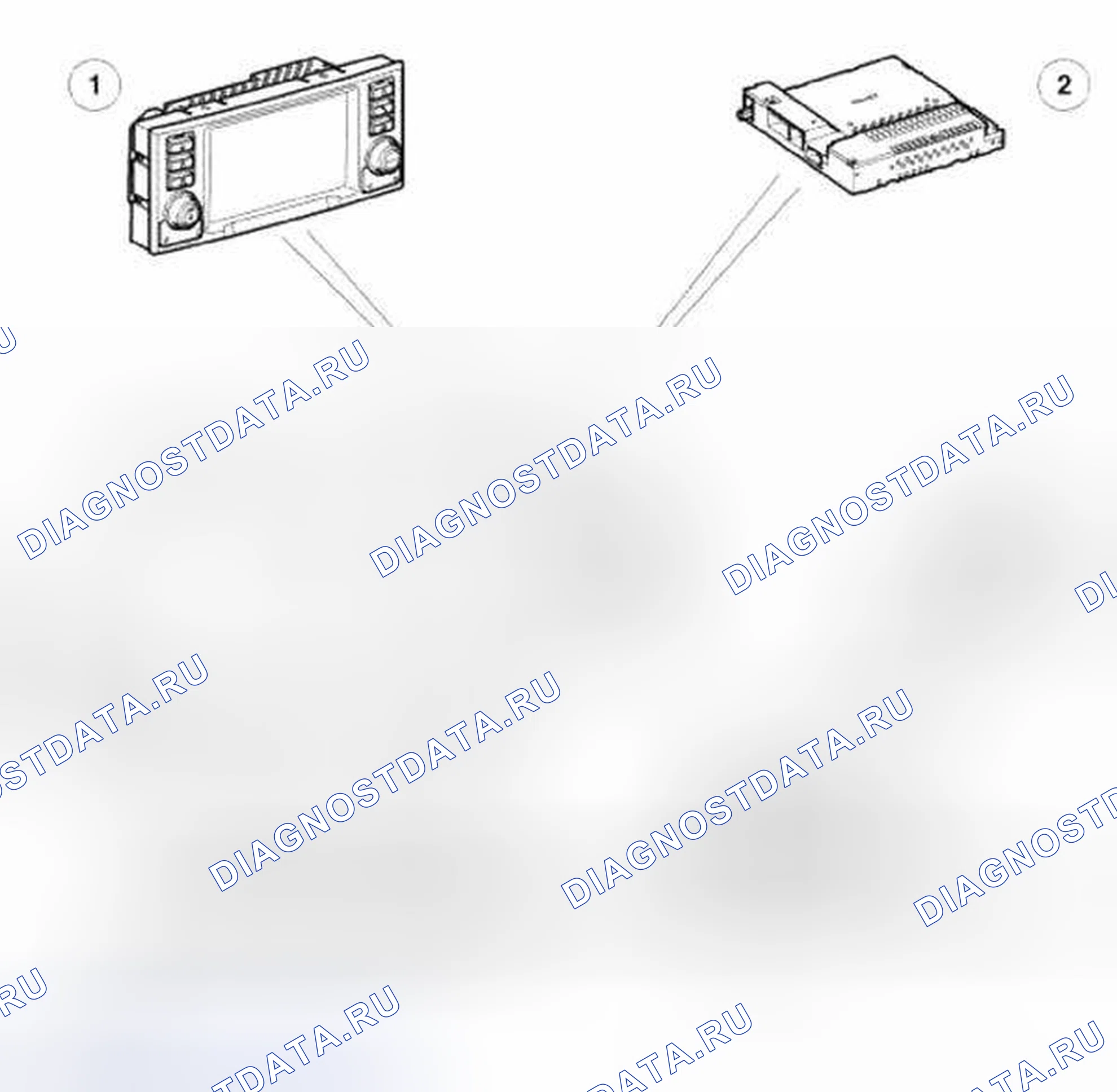 Рис. 41: Расположение компонентов Venture Cam (от 2005MY). Land Rover Range Rover III
