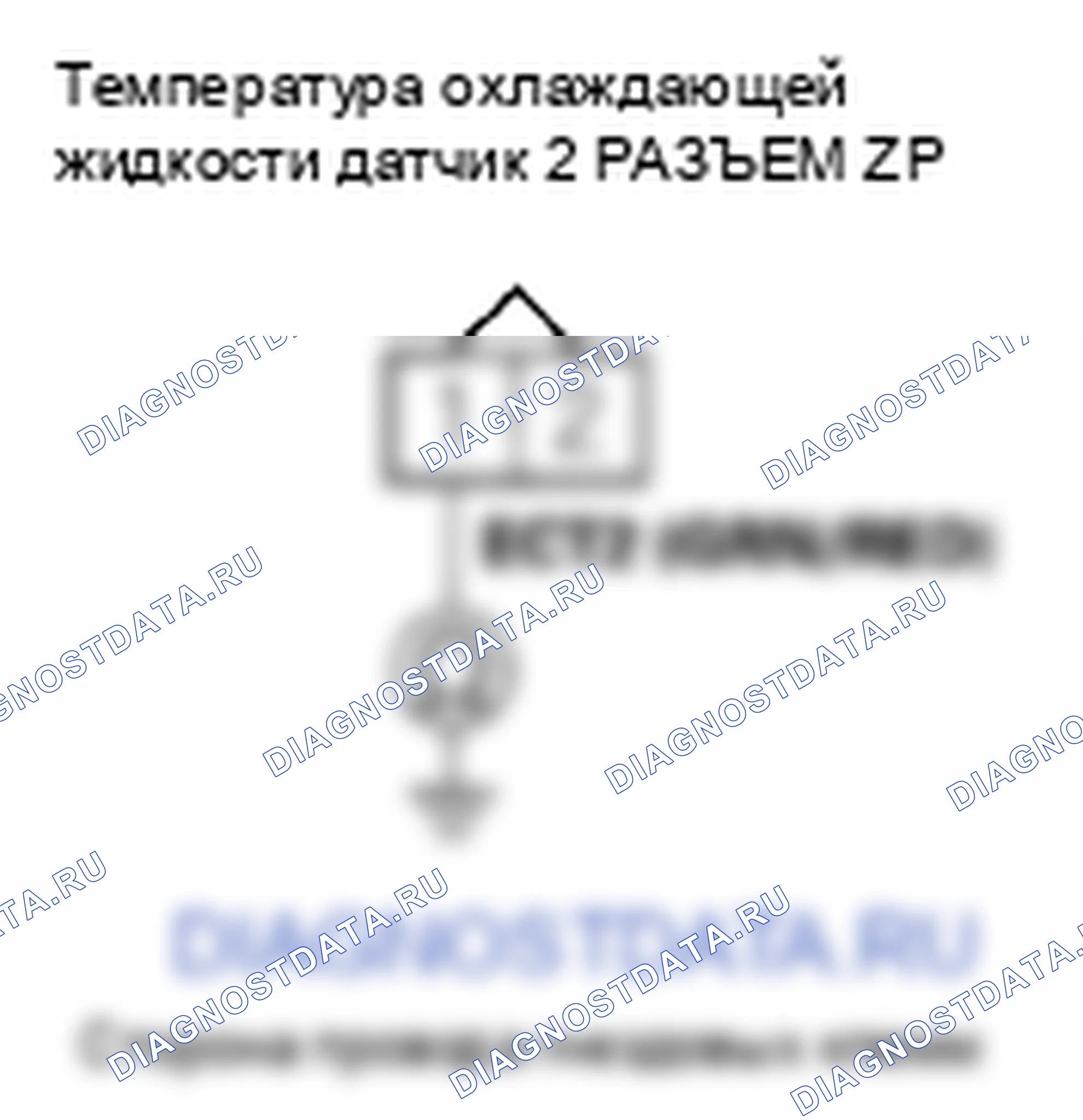Рис. 418: P2184 расшифровка кода ошибки: низковольтная цепь датчика 2 температура охлаждающей жидкости. Honda Ridgeline I