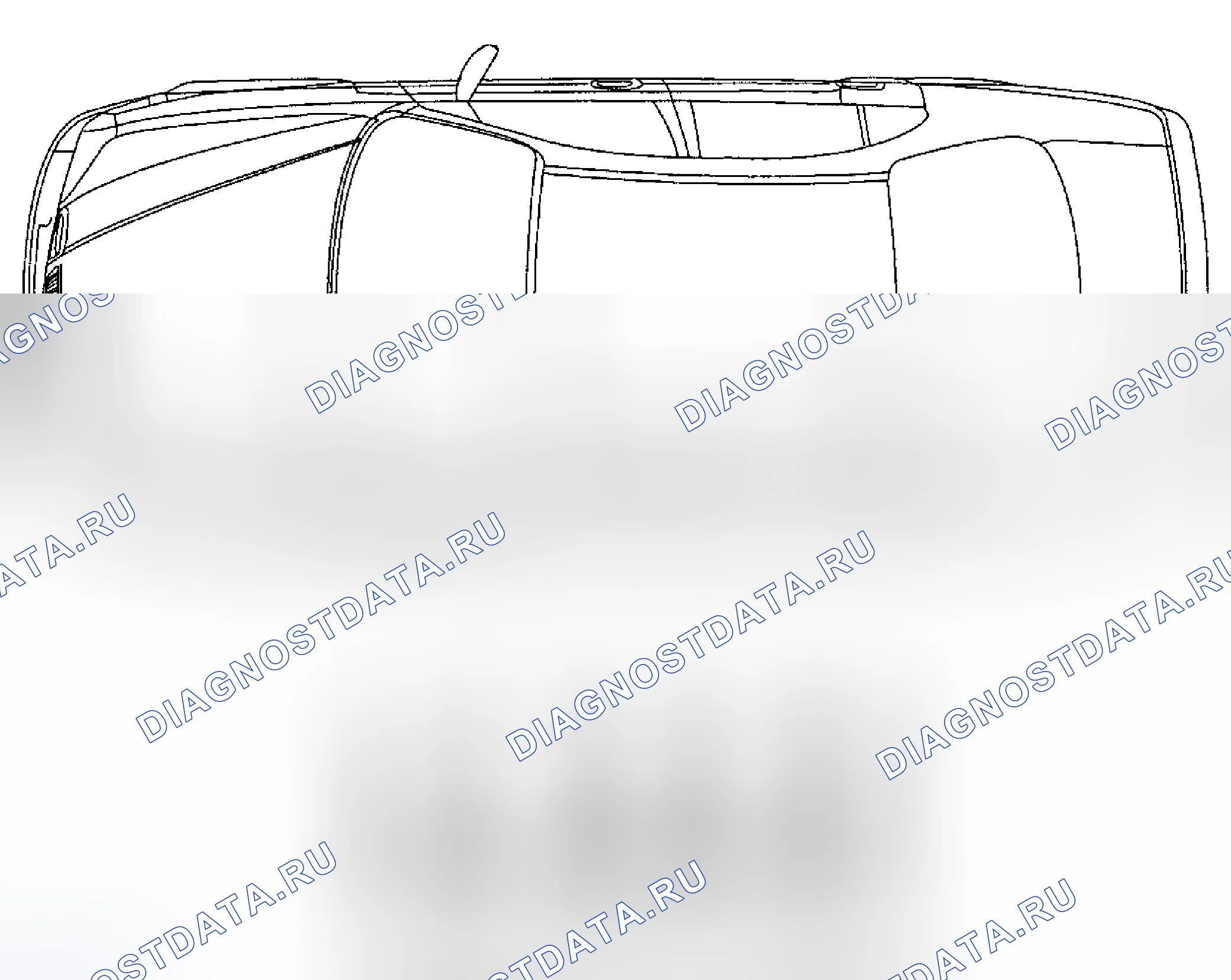 Рис. 17: Панель крыши - наружная. Chevrolet Epica I